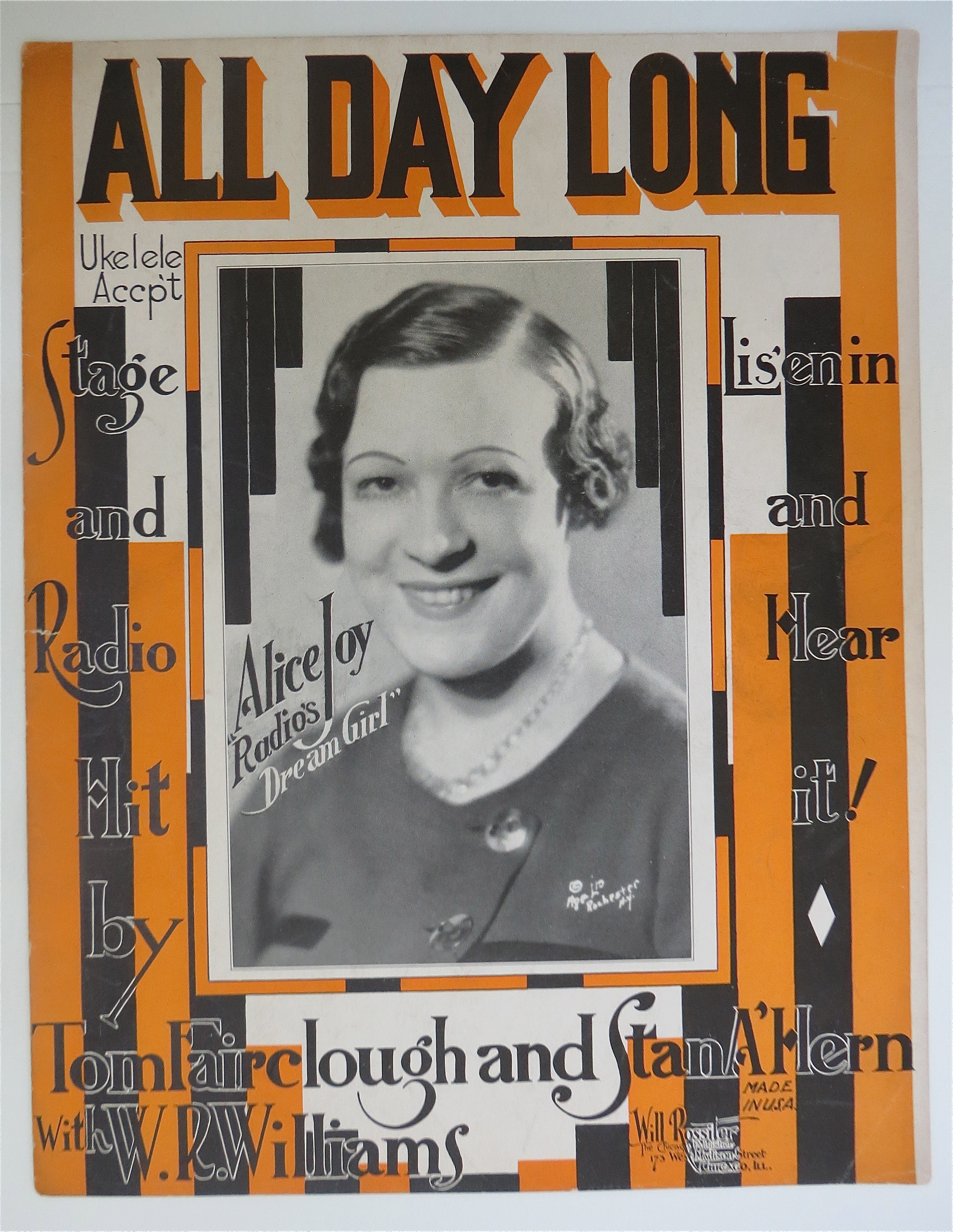 1932 All Day Long By Fairclough & Hern