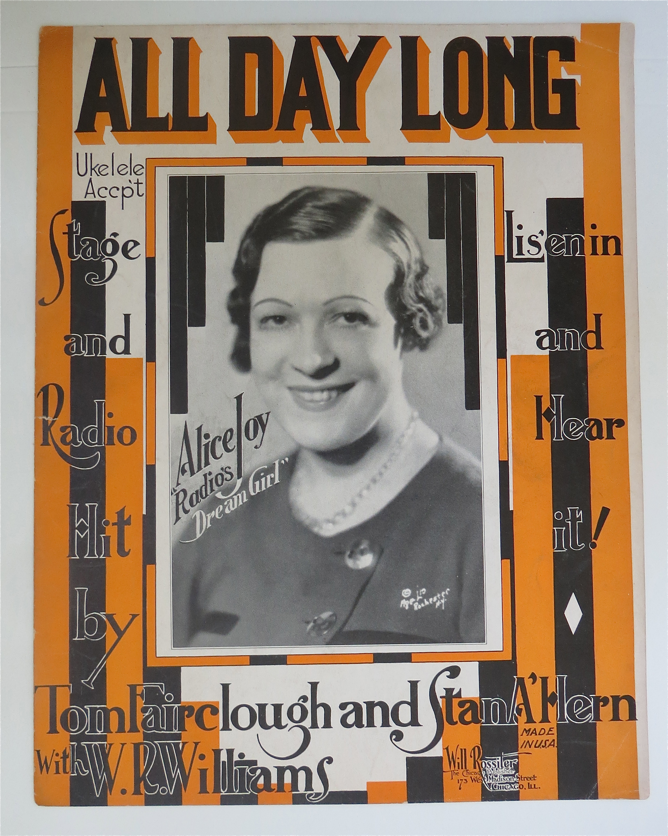 1932 All Day Long By Fairclough & Hern
