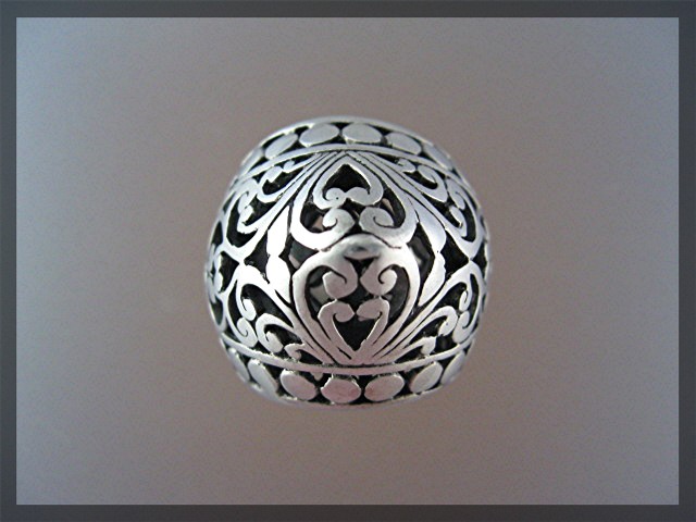 Bali Ring Sterling Silver Filigree Dome