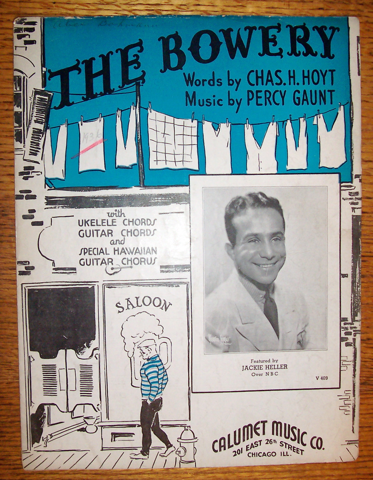 Sheet Music For 1935 The Bowery