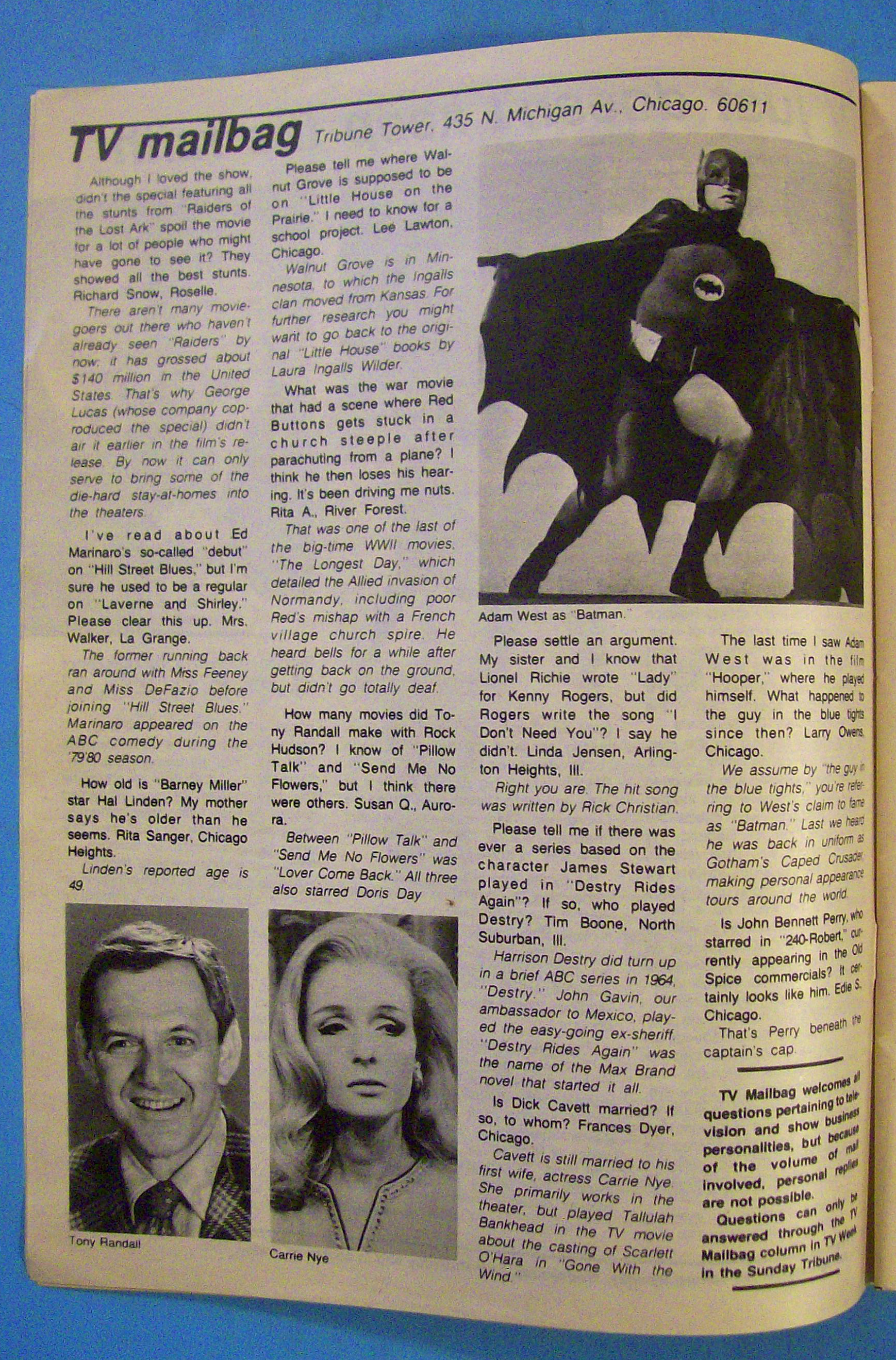TV Week November 8-14, 1981 Helen Shaver