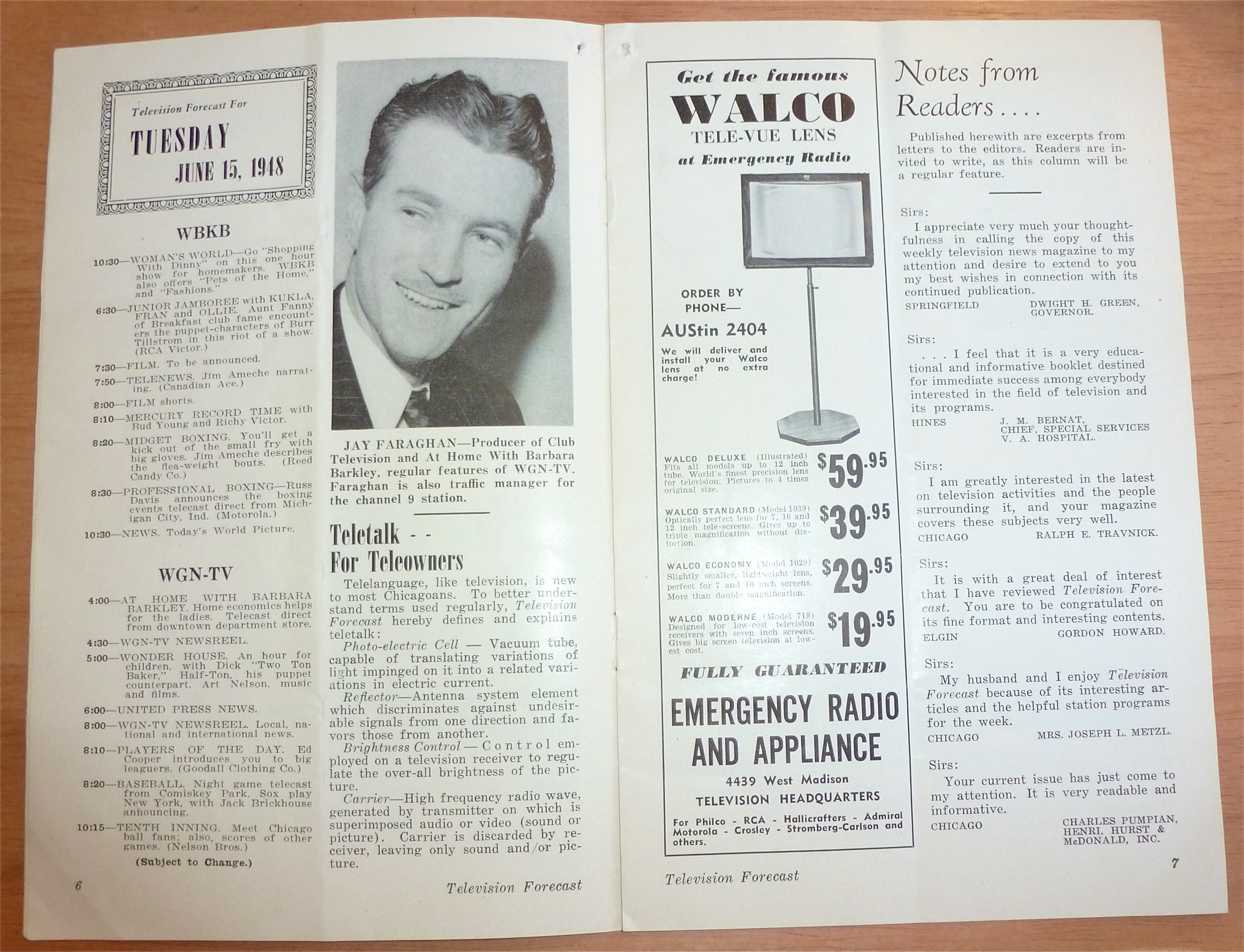 1948 Chicago Television Forecast Vol.1-#5 Woman's World
