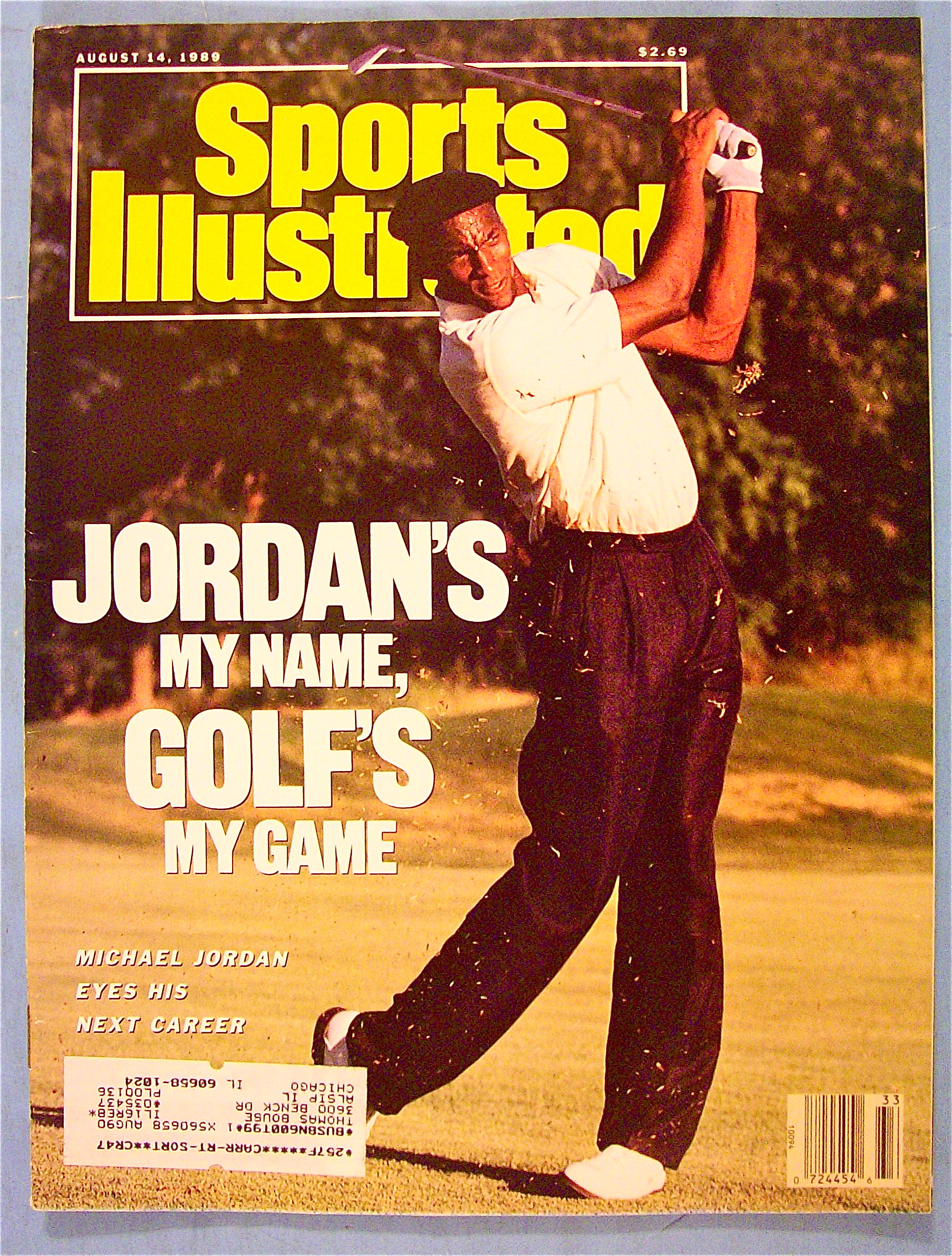 Sports Illustrated Magazine August 14, 1989 Jordan/Golf
