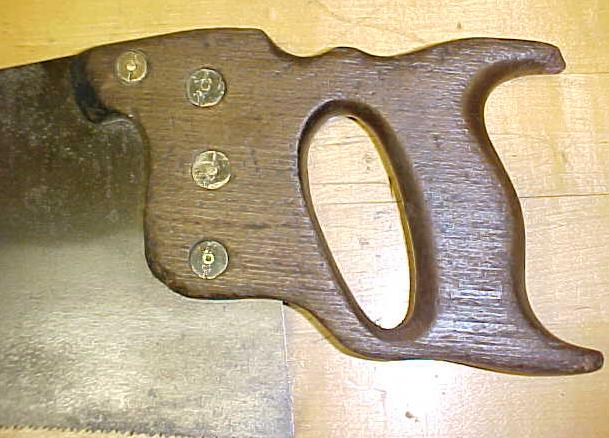 Disston Early Arc Hand Stamp Logo Hand Saw 26 Inch