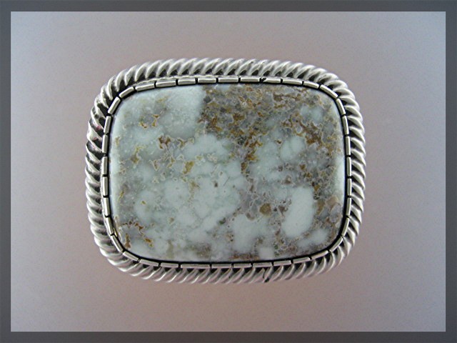 Carico Lake  Green Turquoise Sterling Silver Ring