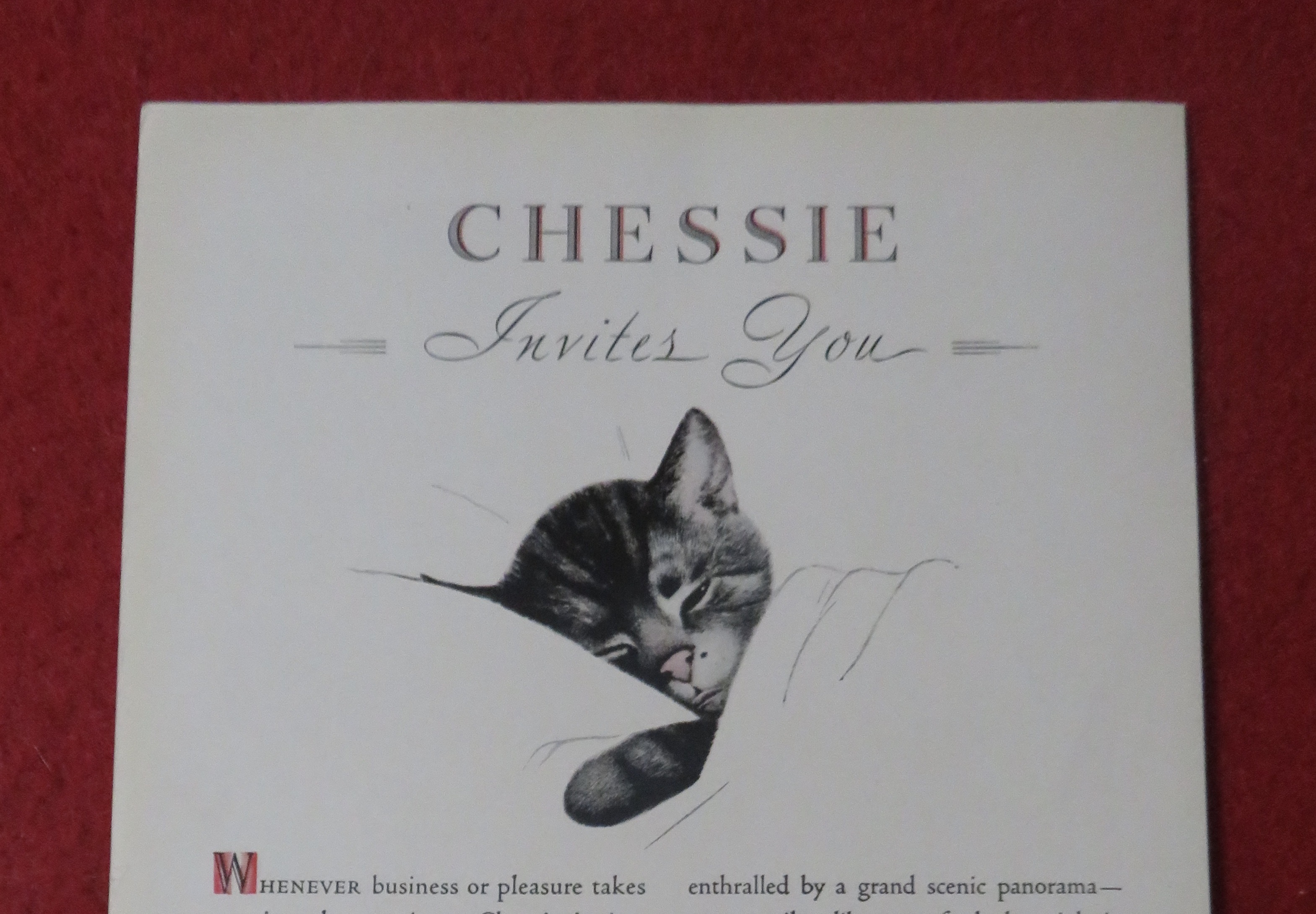 1939 Chesapeake & Ohio Lines with Chessie Invites You