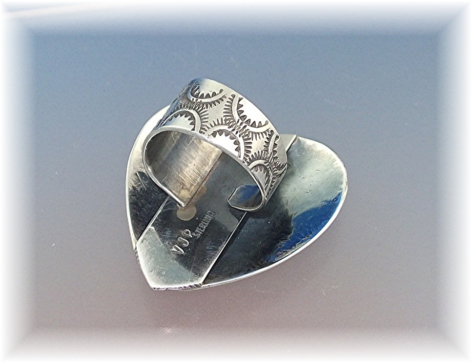 Native American Sterling Silver Heart RingVINCE PLATERO