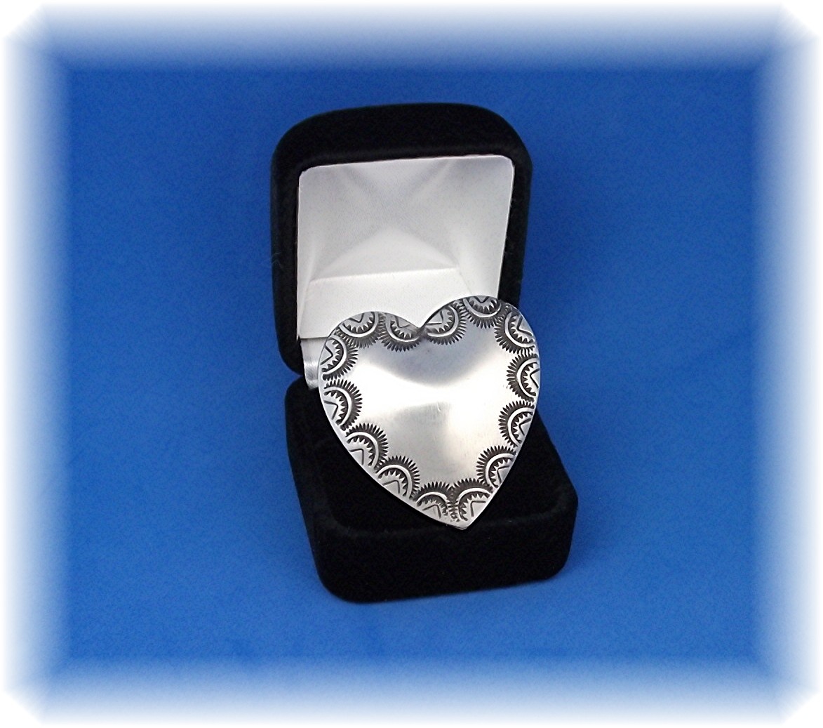 Native American Sterling Silver Heart RingVINCE PLATERO