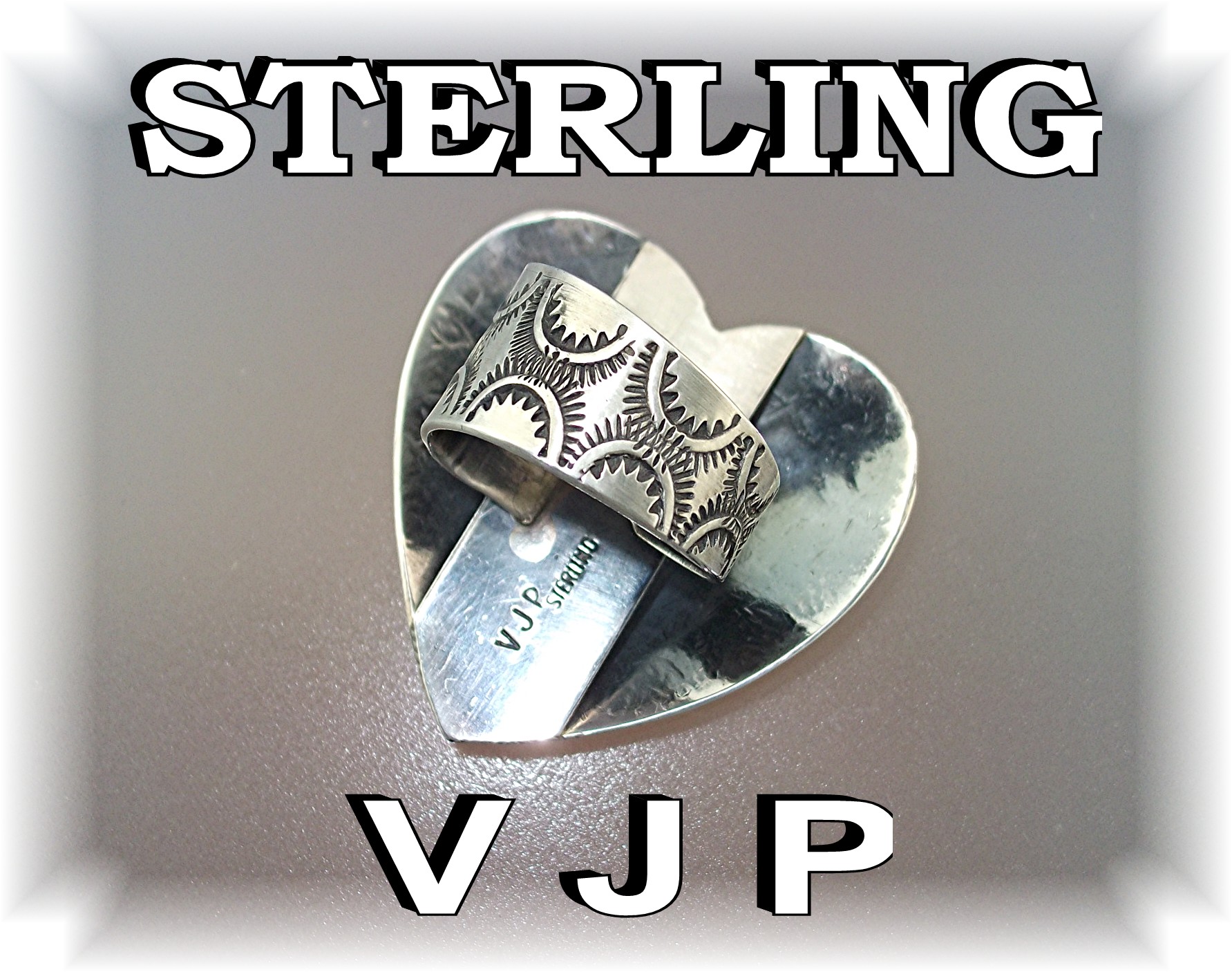 Native American Sterling Silver Heart RingVINCE PLATERO