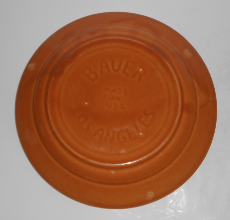 VINTAGE Bauer Pottery La Linda Gloss Brown Dinner Plate