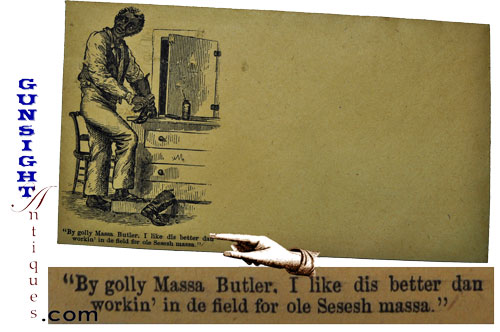 Civil War era - Black SATIRICAL ENVELOPE