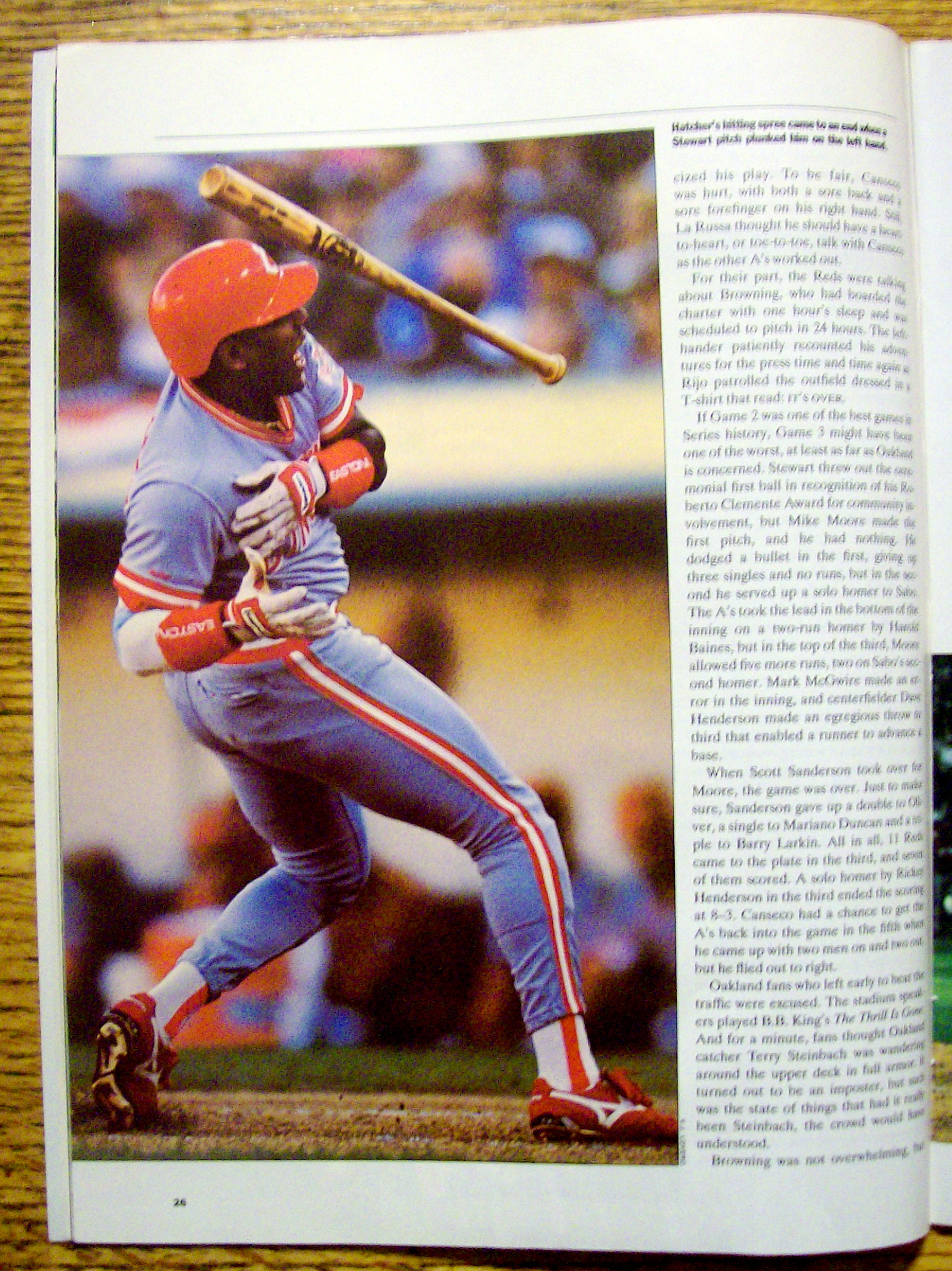 Sports Illustrated Magazine-October 29, 1990-Chris Sabo