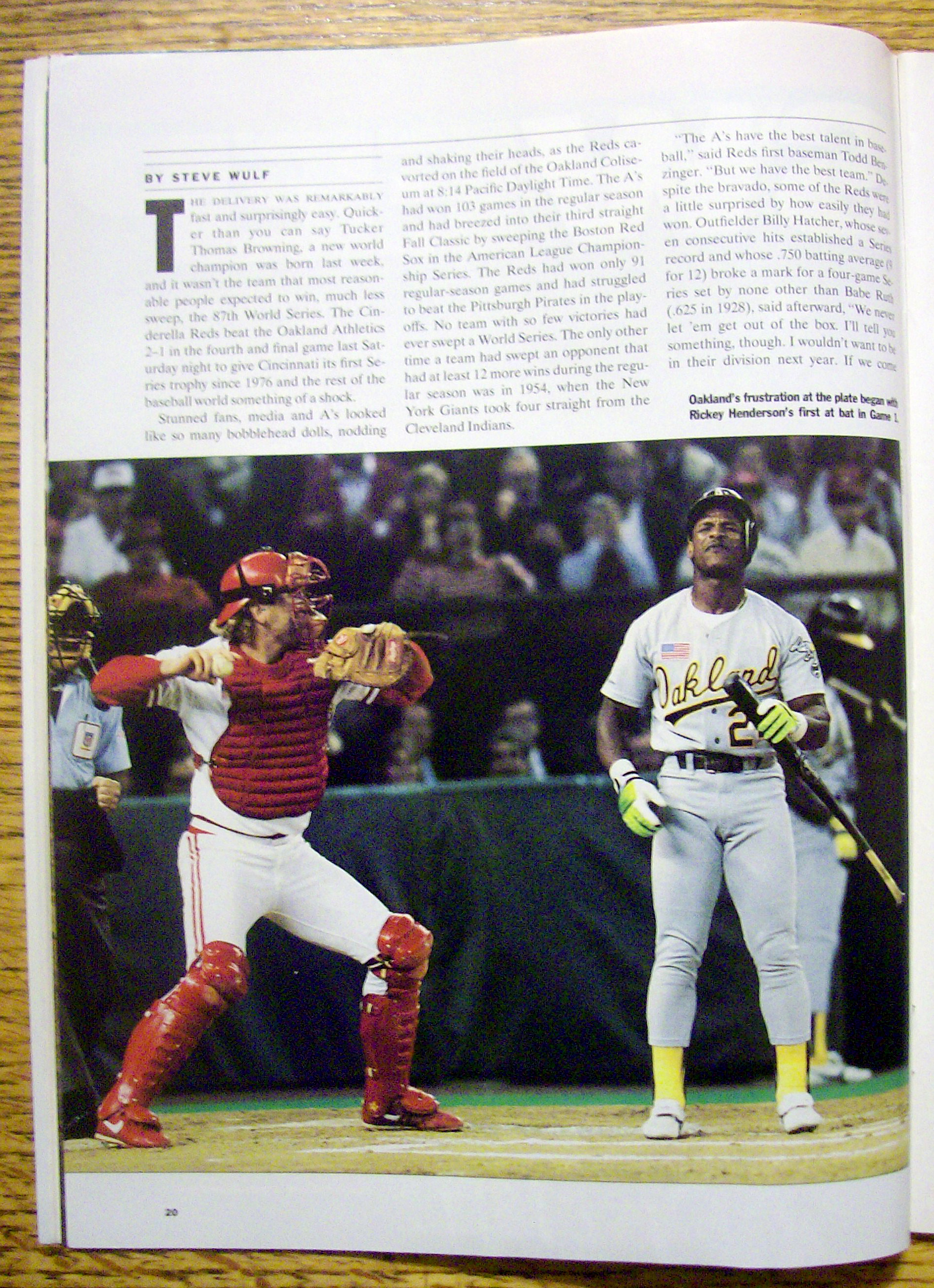 Sports Illustrated Magazine-October 29, 1990-Chris Sabo