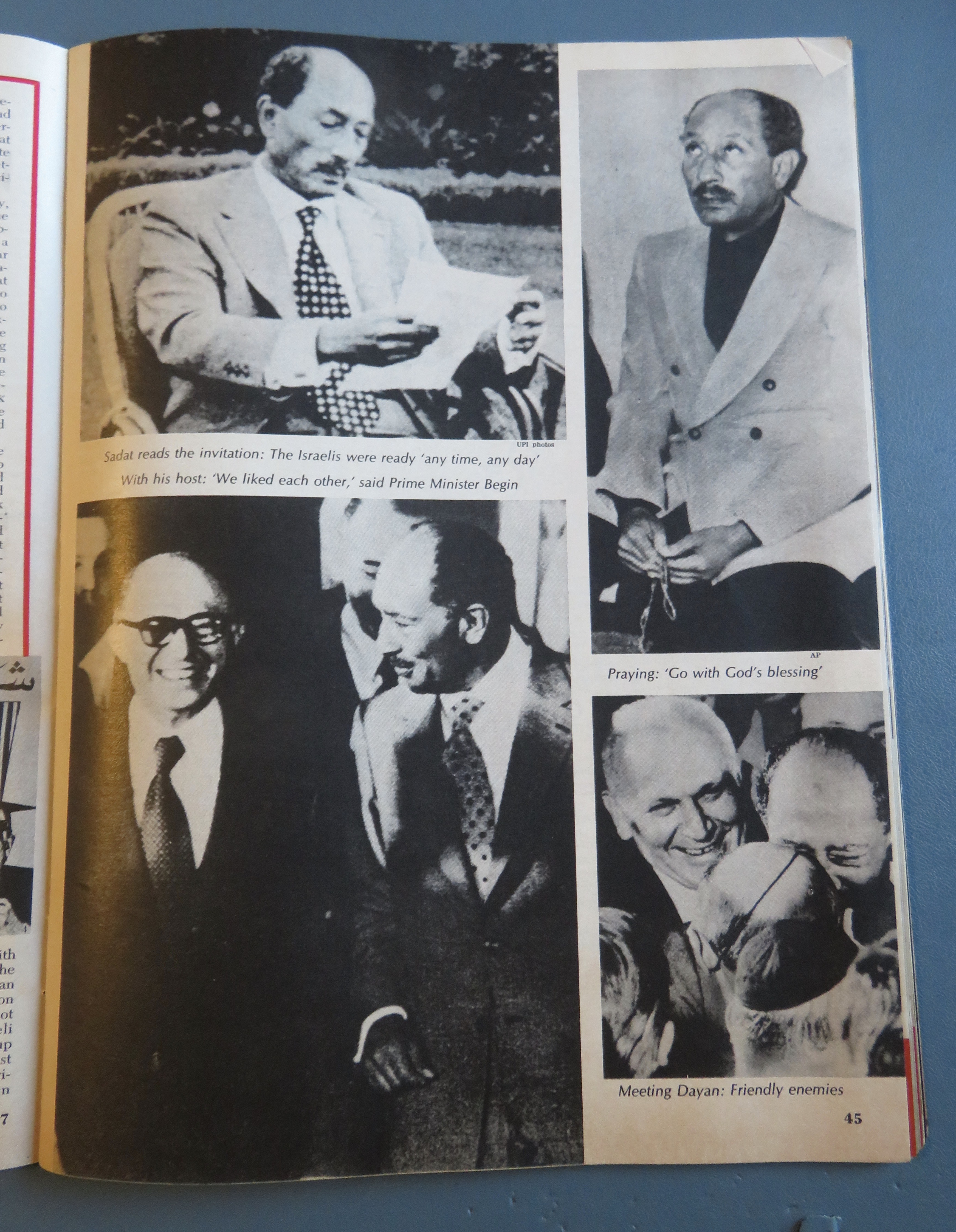 Newsweek Magazine November 28, 1977 Sadat In Israel