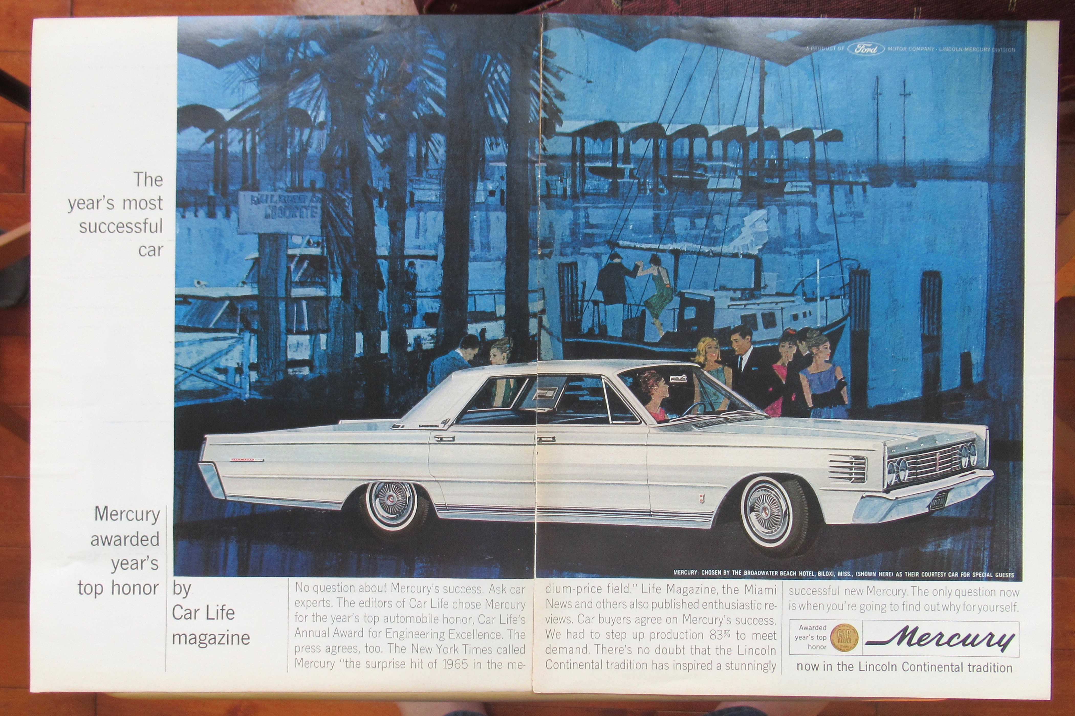 1965 Mercury Automobiles with the Lincoln Continental