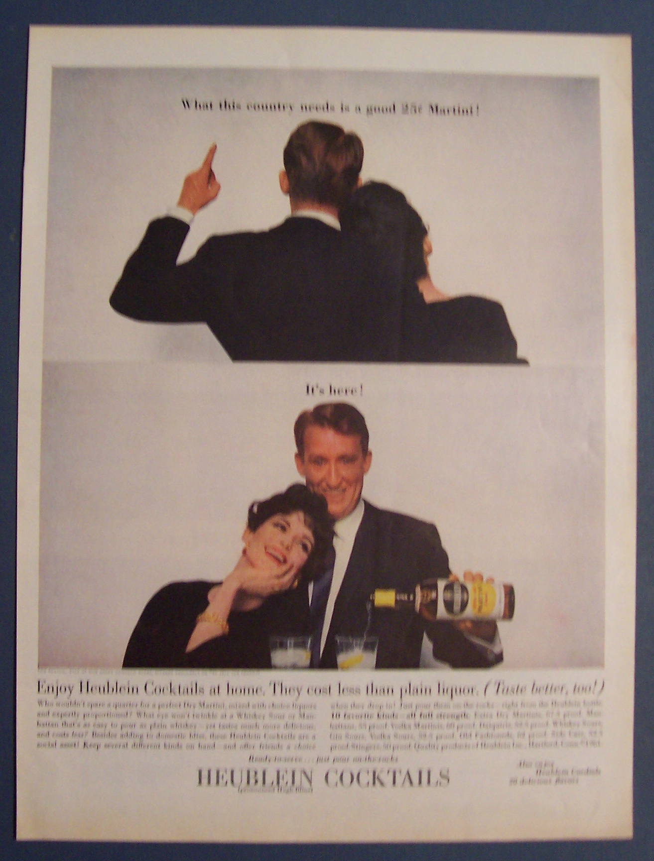 1961  Heublein  Cocktails  with  Tom  Poston