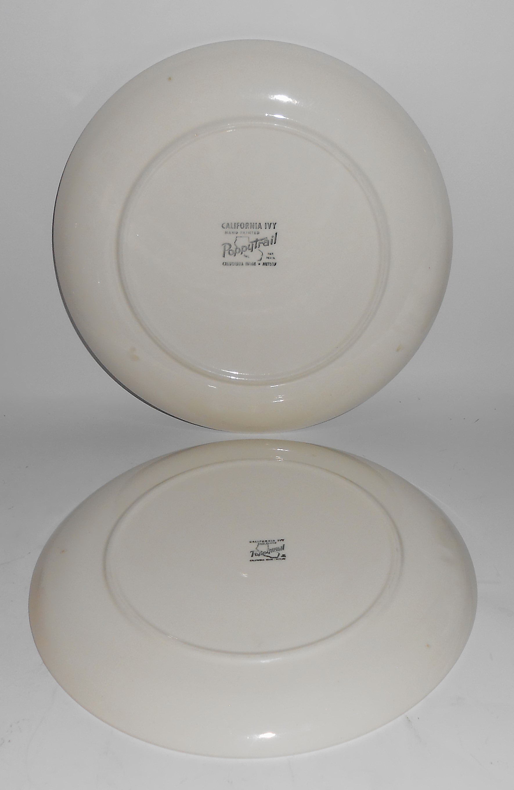 Metlox Pottery Poppy Trail California Ivy Luncheon Plat