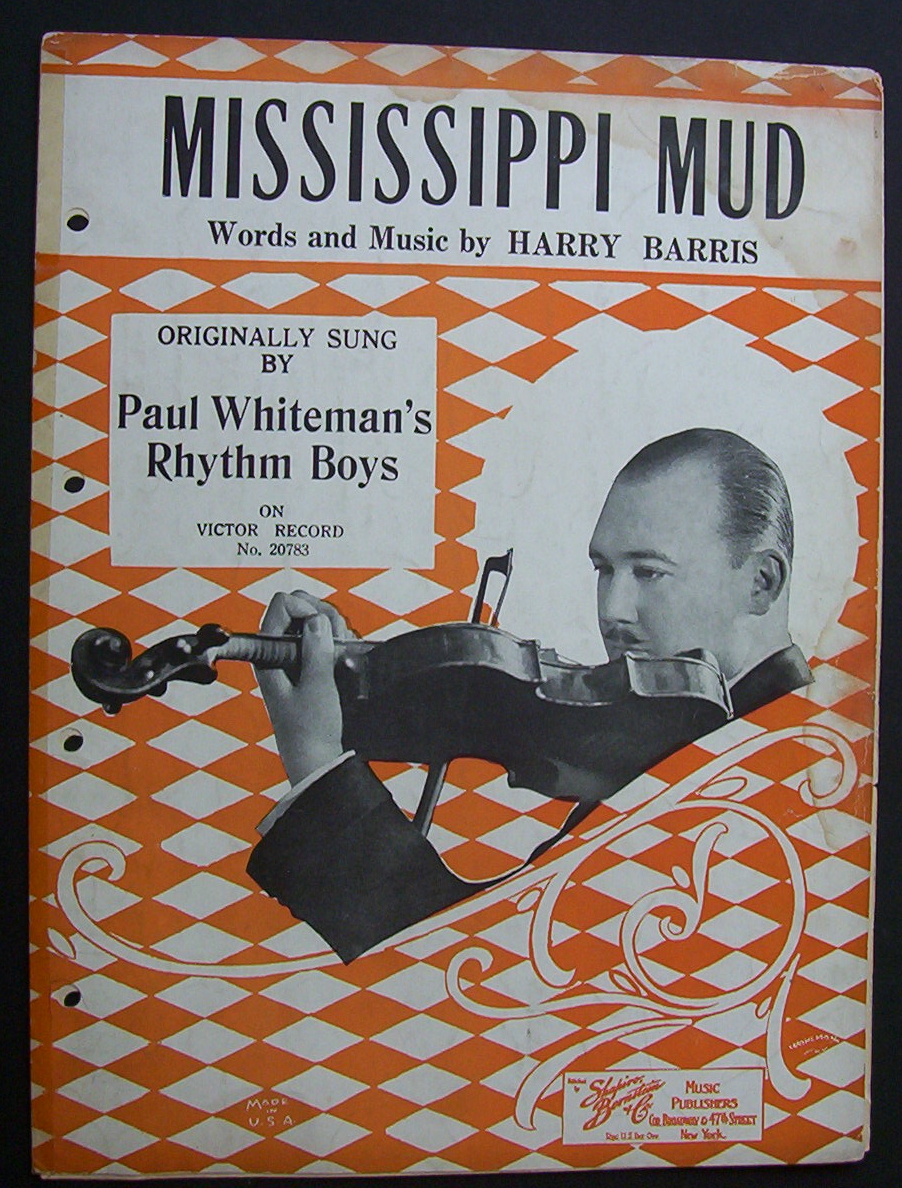 Sheet Music For 1927 Mississippi Mud