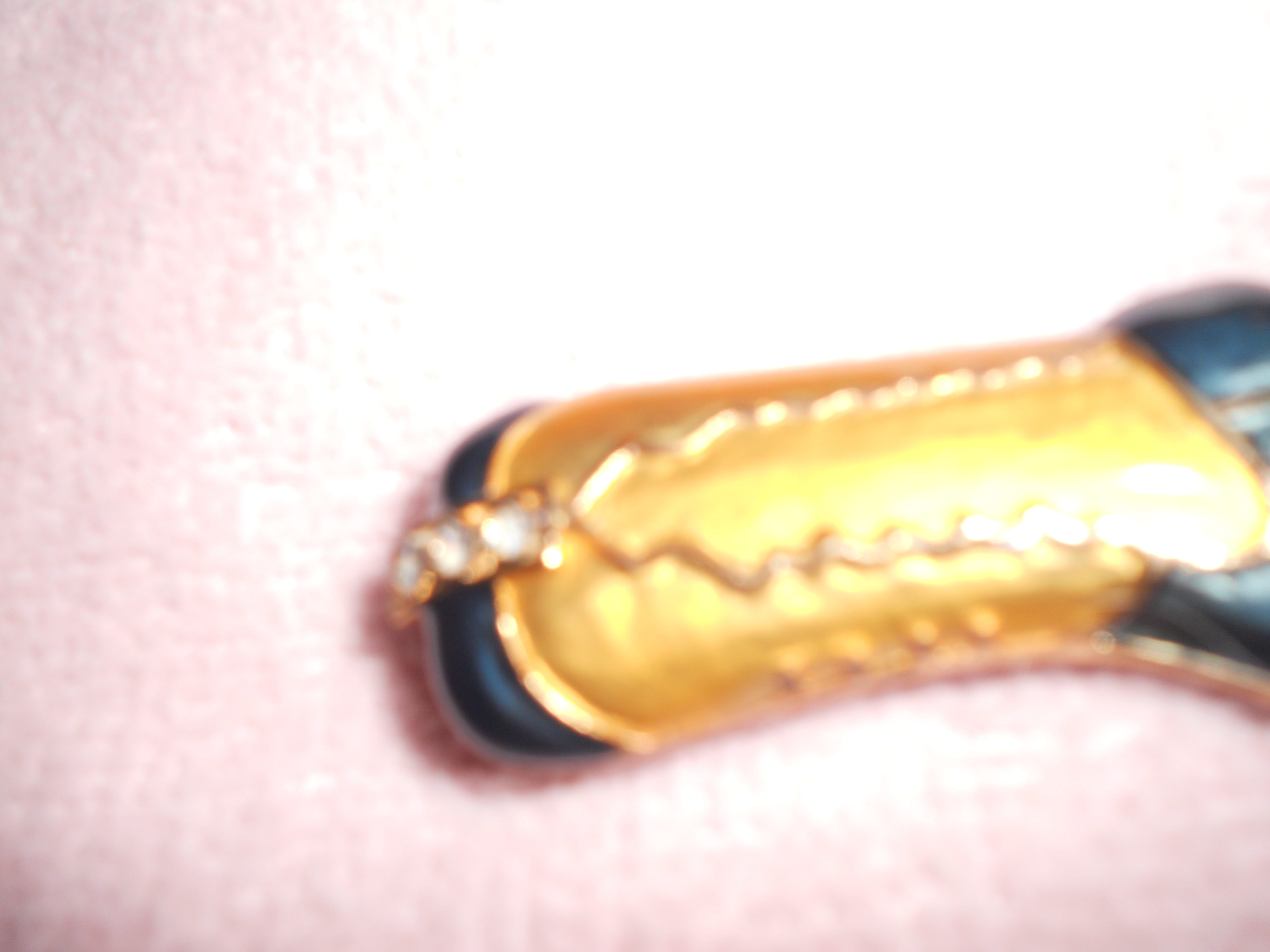 Cowgirl Boot Pin Enameled with Rhinestones