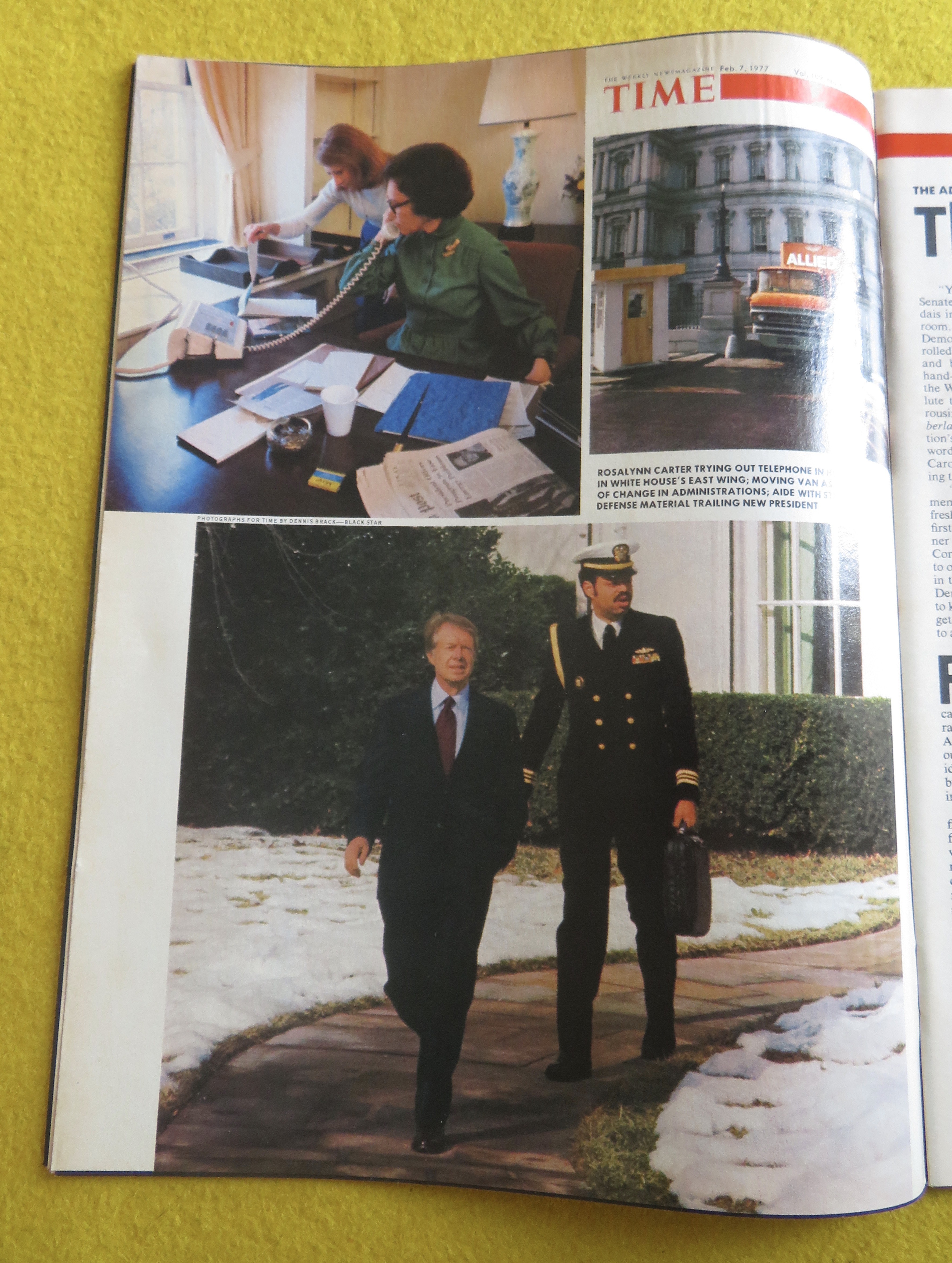 Time Magazine February 7, 1977 The Carters Move In