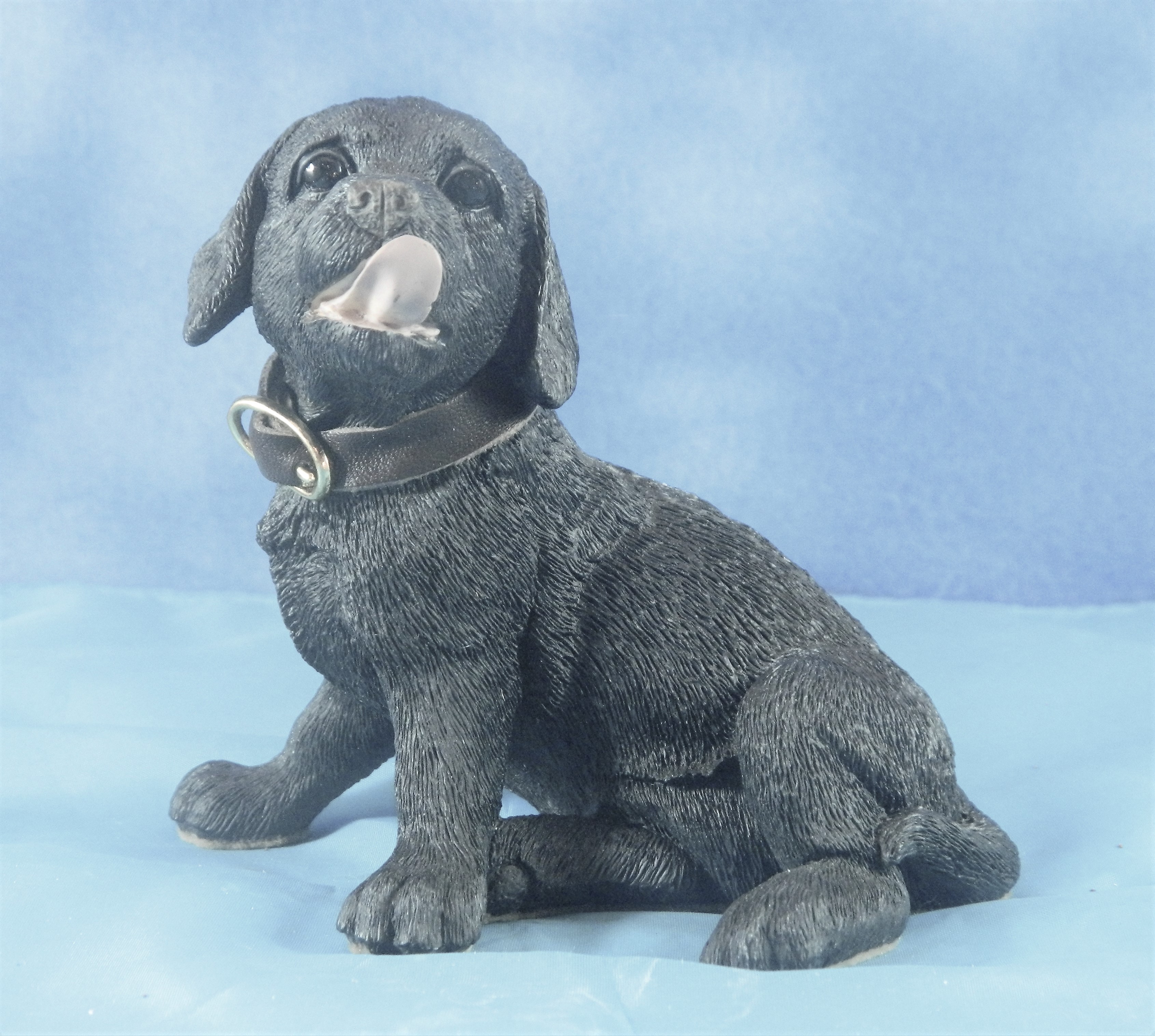 Barkers by Paw Prints Resin Black Lab Puppy