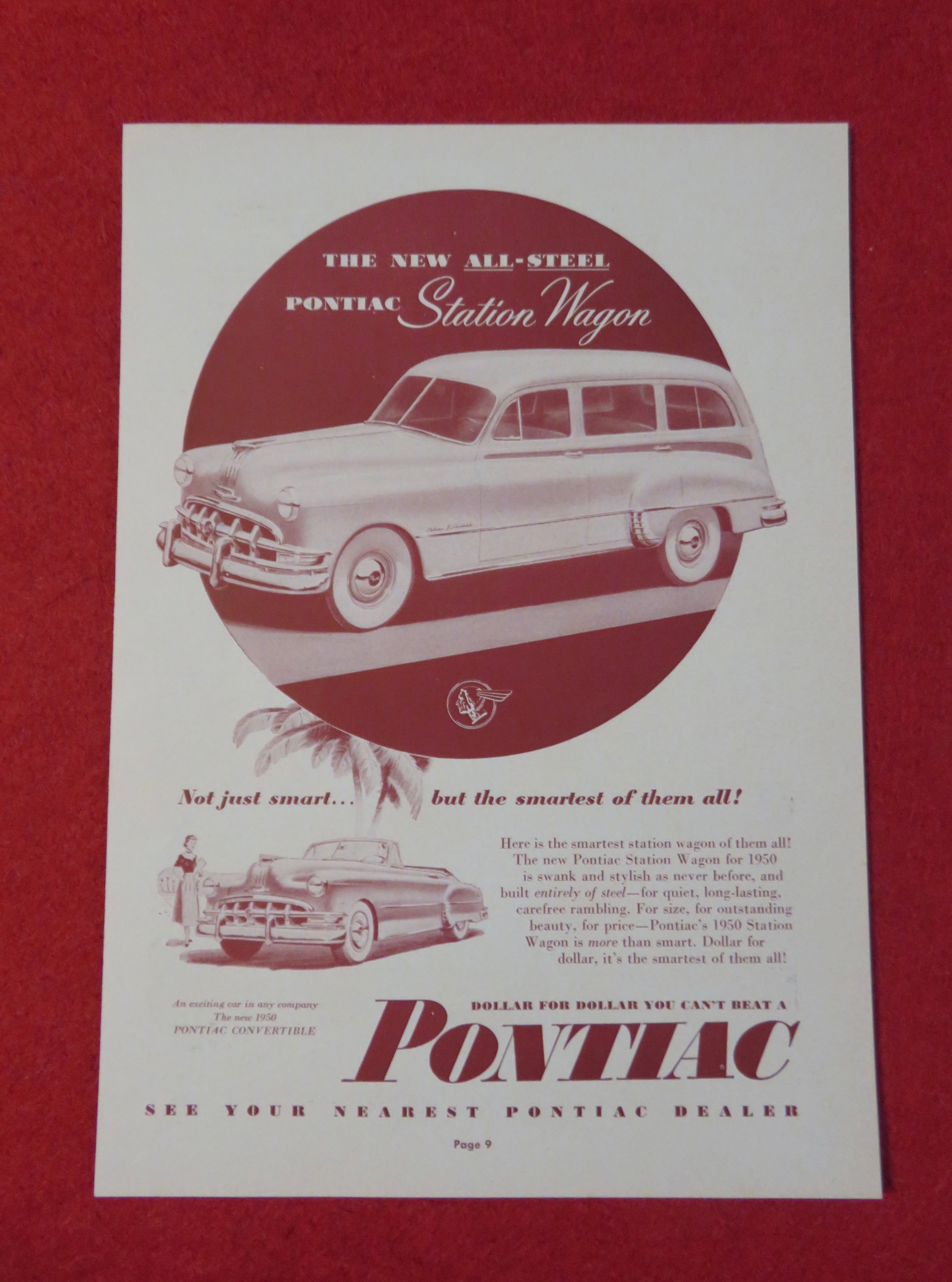 1950 Pontiac Automobile with Pontiac Station Wagon