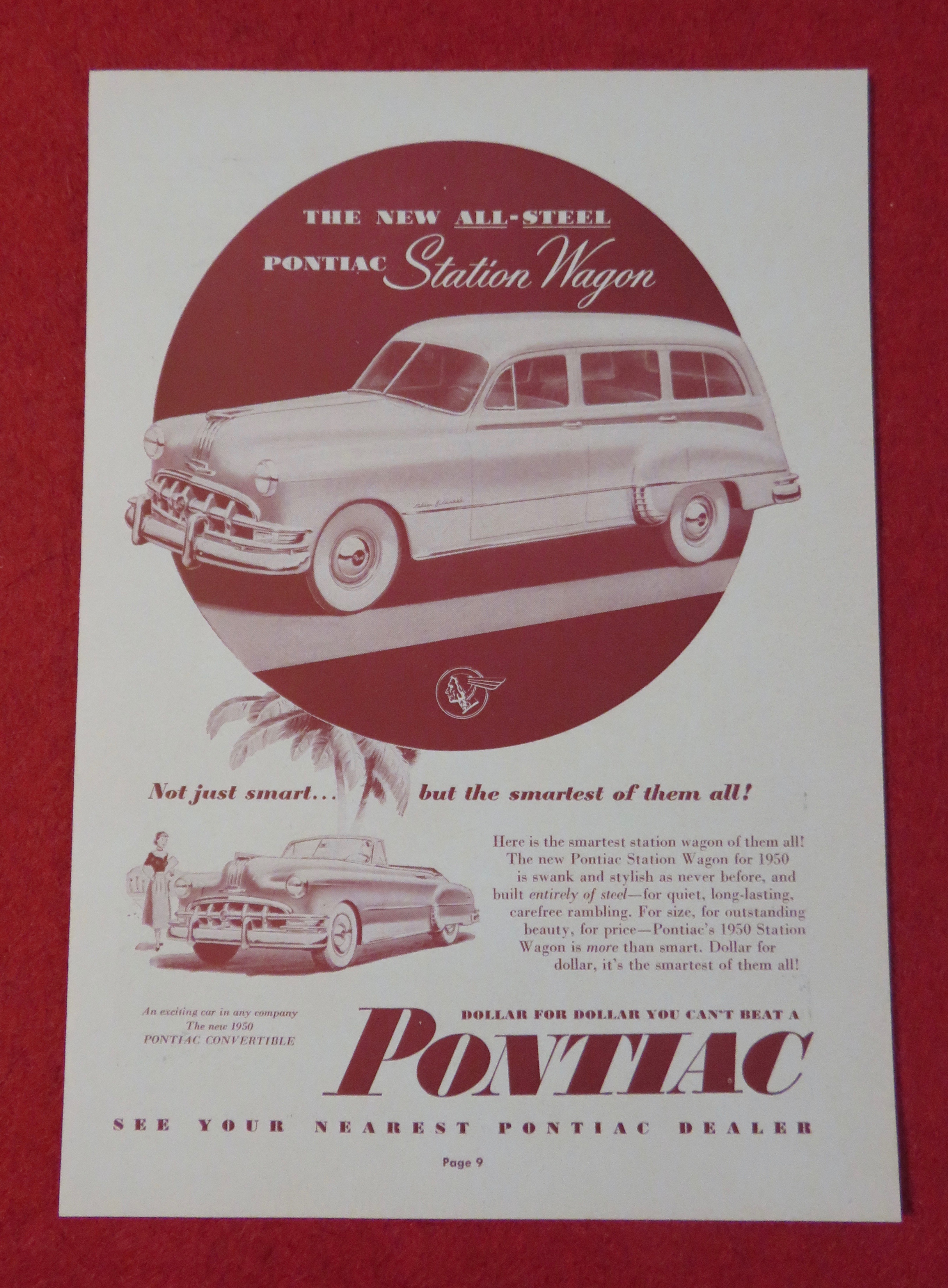 1950 Pontiac Automobile with Pontiac Station Wagon