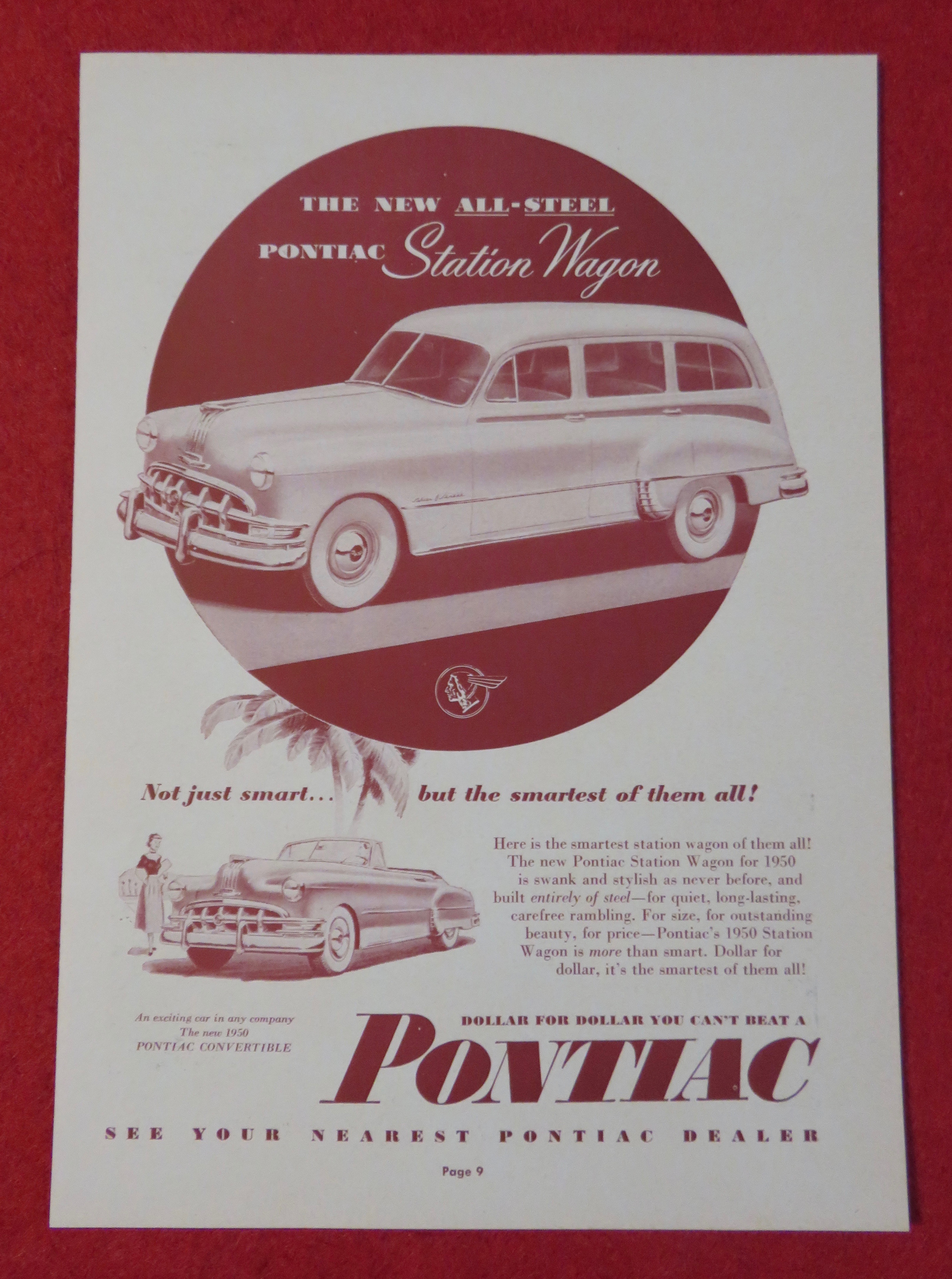 1950 Pontiac Automobile with Pontiac Station Wagon