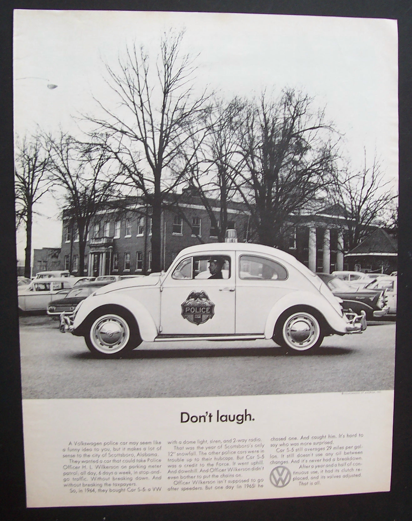 1966  Volkswagen  Police  Car