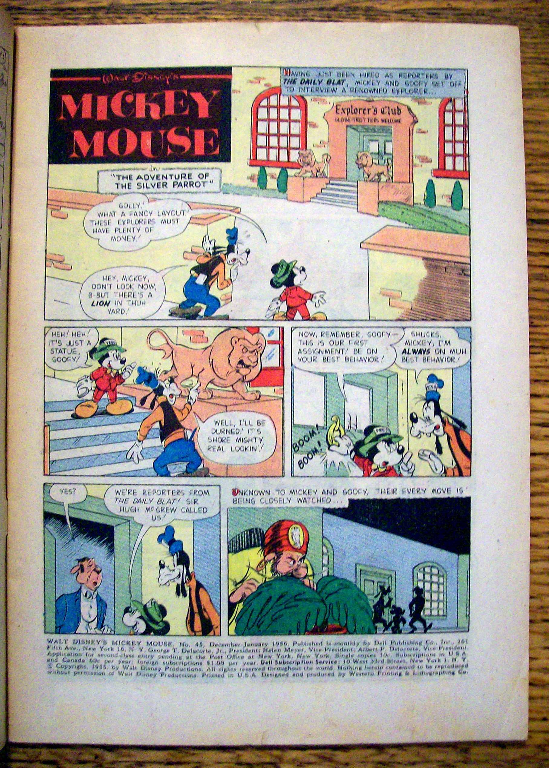 Walt Disney's Mickey Mouse Comic #45 - Dec-Jan 1956
