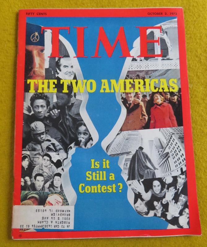 Time Magazine October 2, 1972 The Two Americas