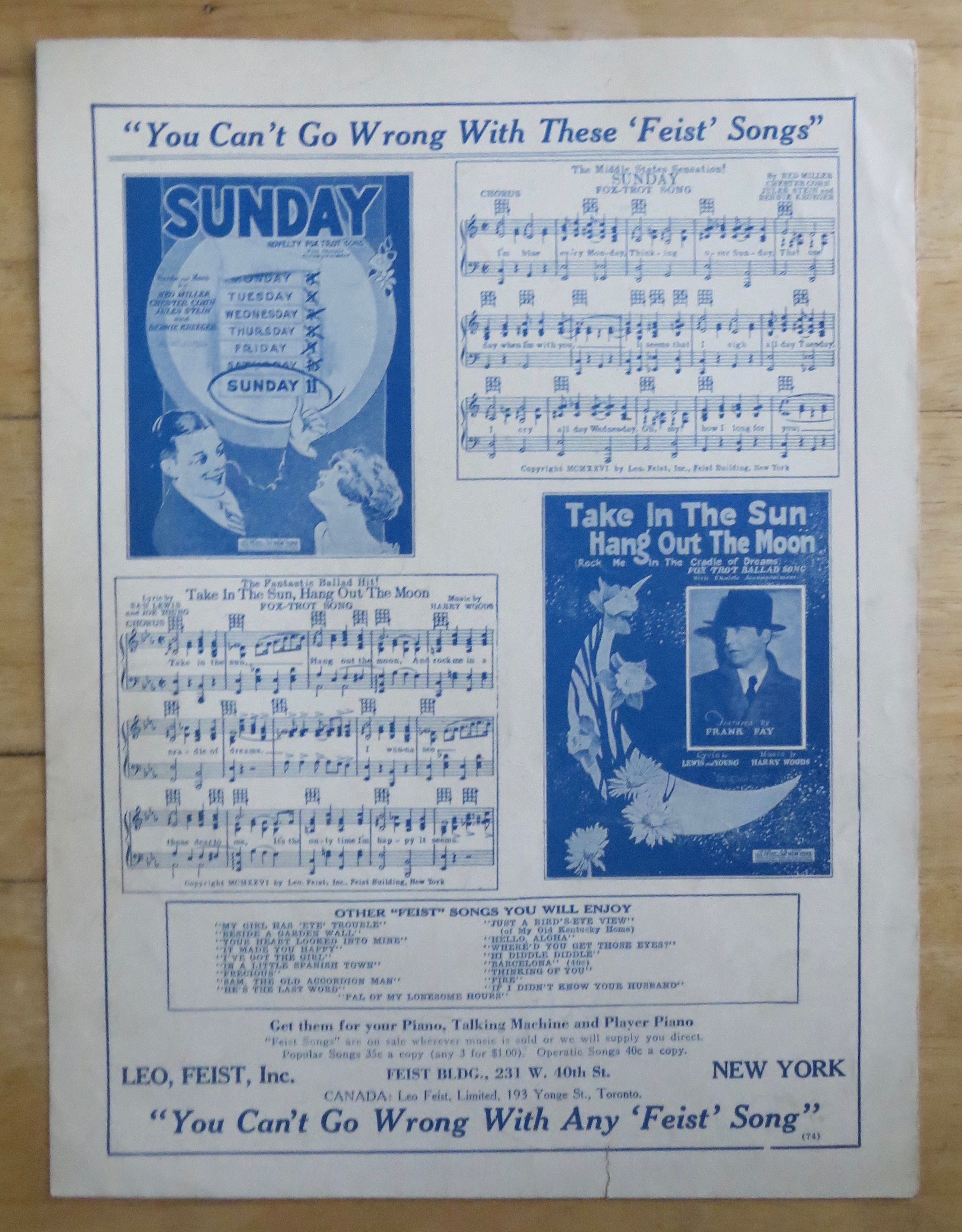 1927 Sam, The Old Accordion Man (Frank Funda Cover)