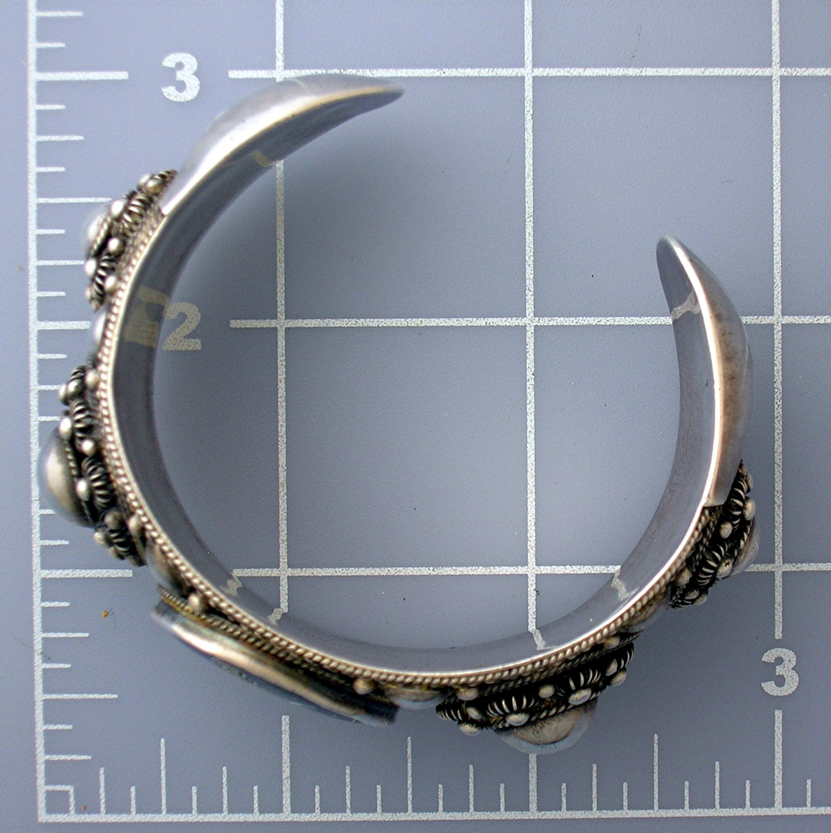 Sterling Silver SIAM Cuff Cameo bracelet