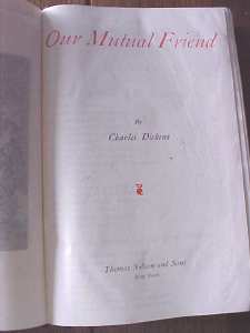 Charles Dickens Our Mutual Friend Leather