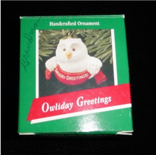 Owliday Greetings Hallmark Ornament