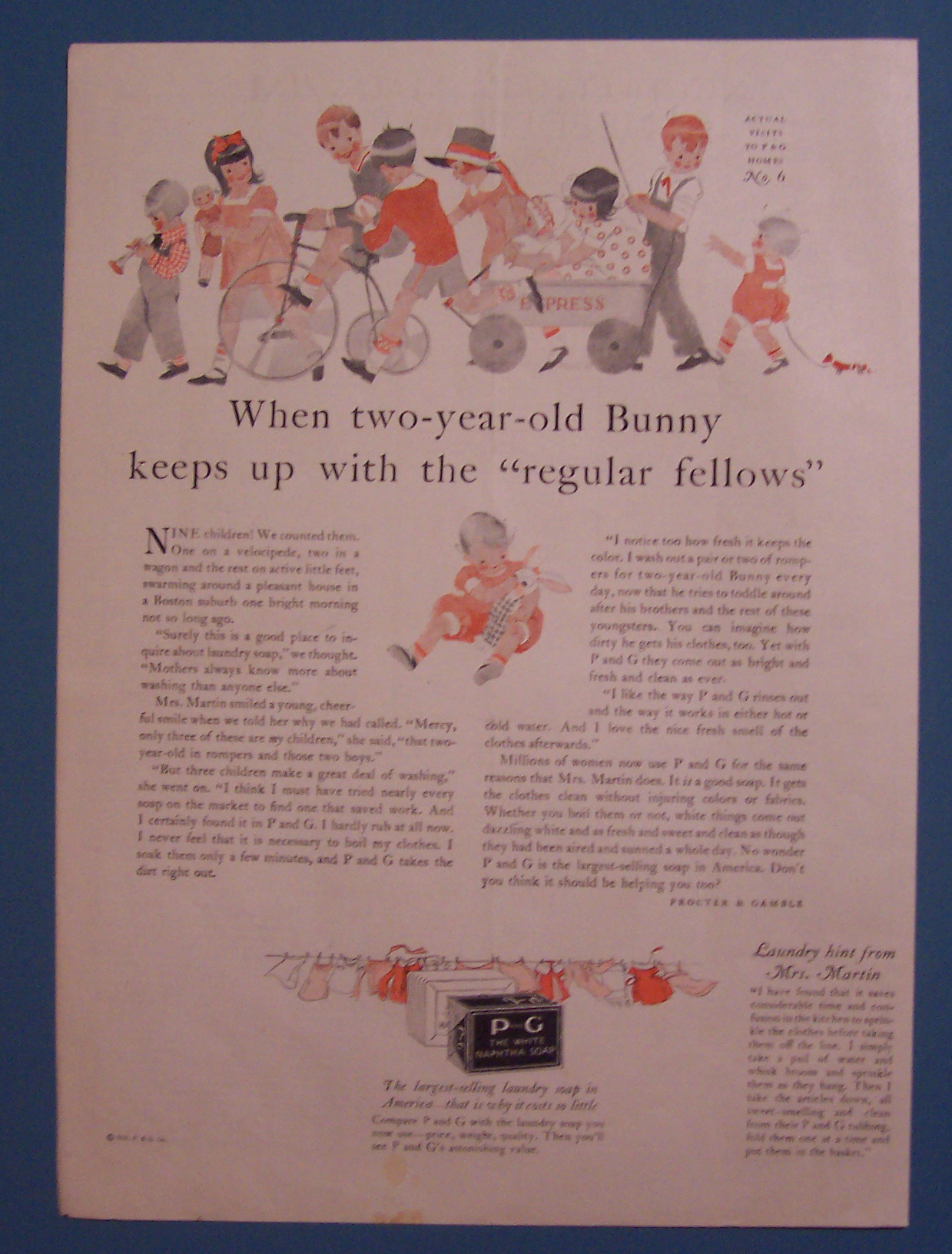 1926  P And G The White Naptha Soap