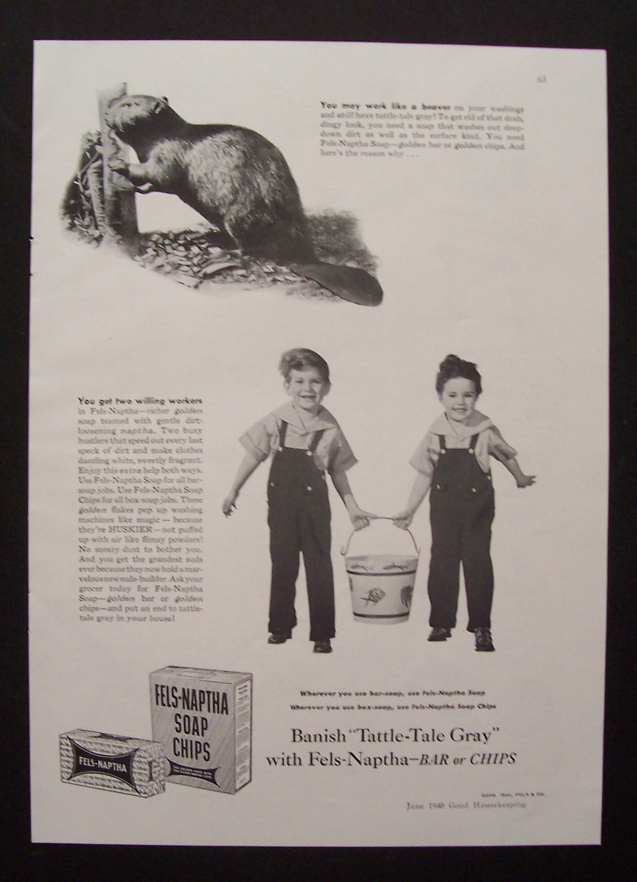 1940  Fels - Naptha  Soap