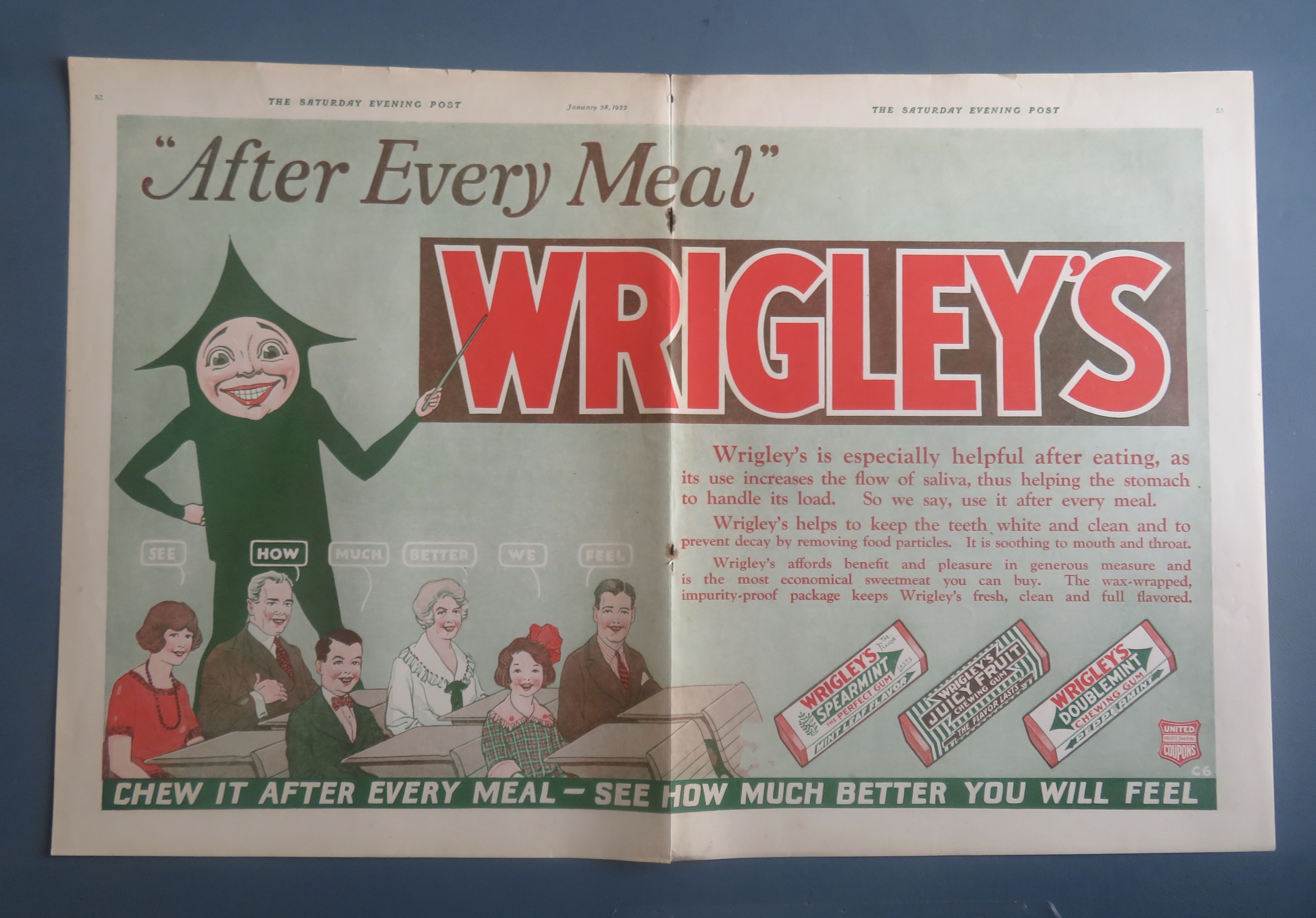 1922 Wrigley's With Spearmint & More