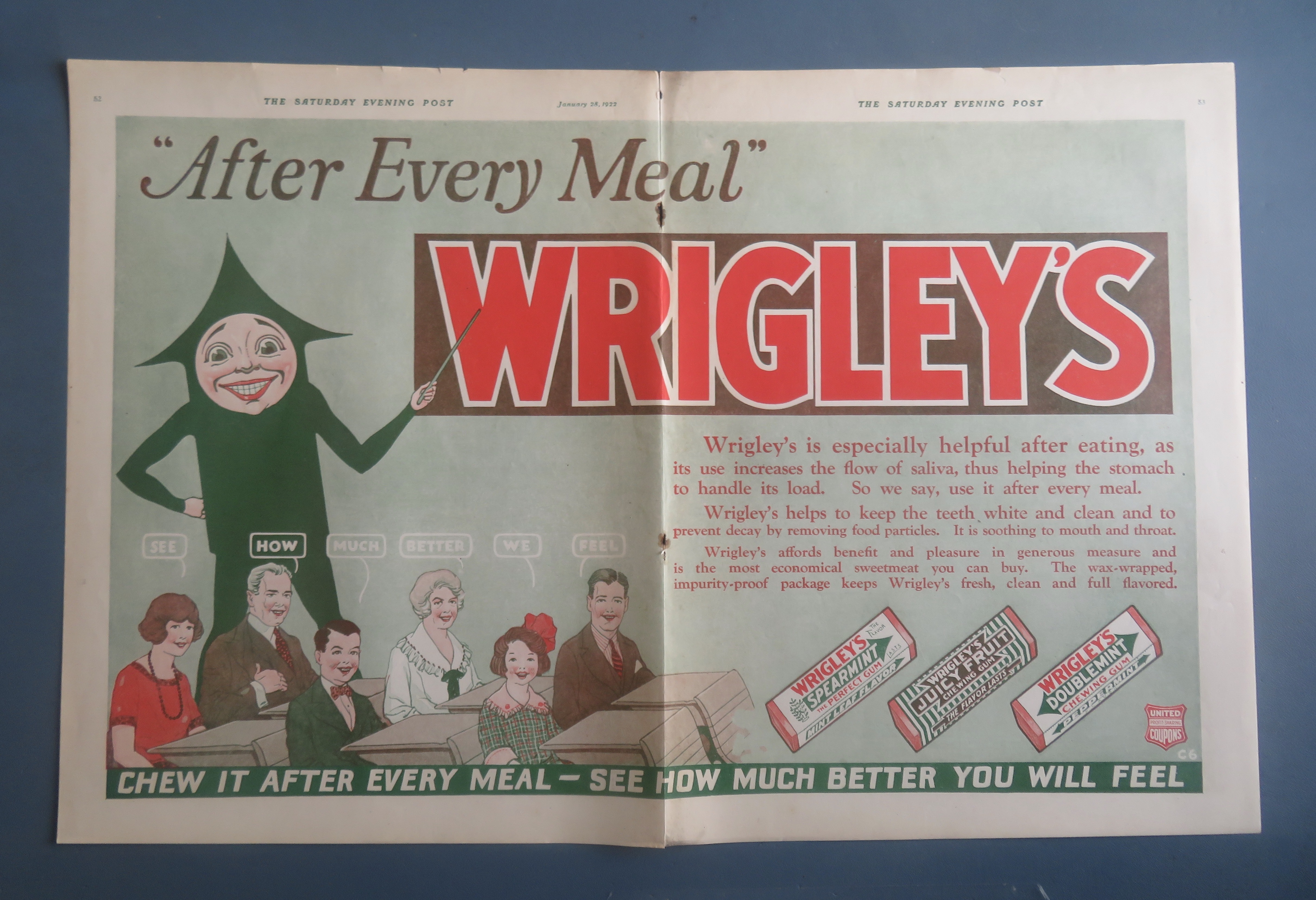 1922 Wrigley's With Spearmint & More
