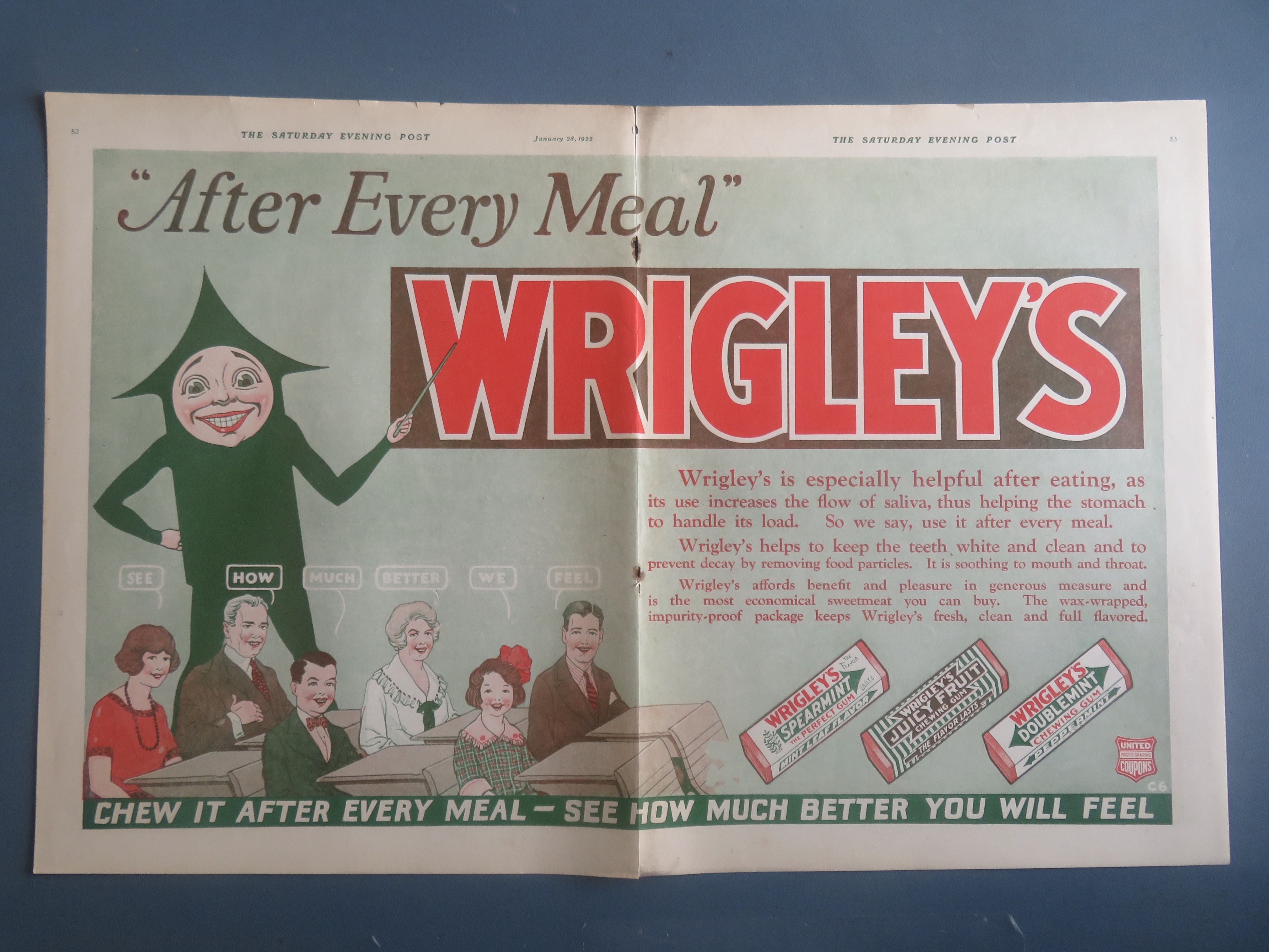 1922 Wrigley's With Spearmint & More