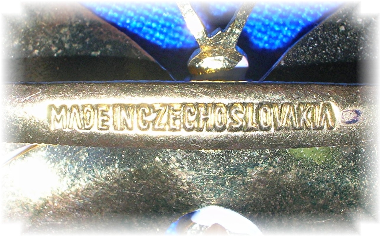 2 Butterfly Brooches Made in Czechoslovakia