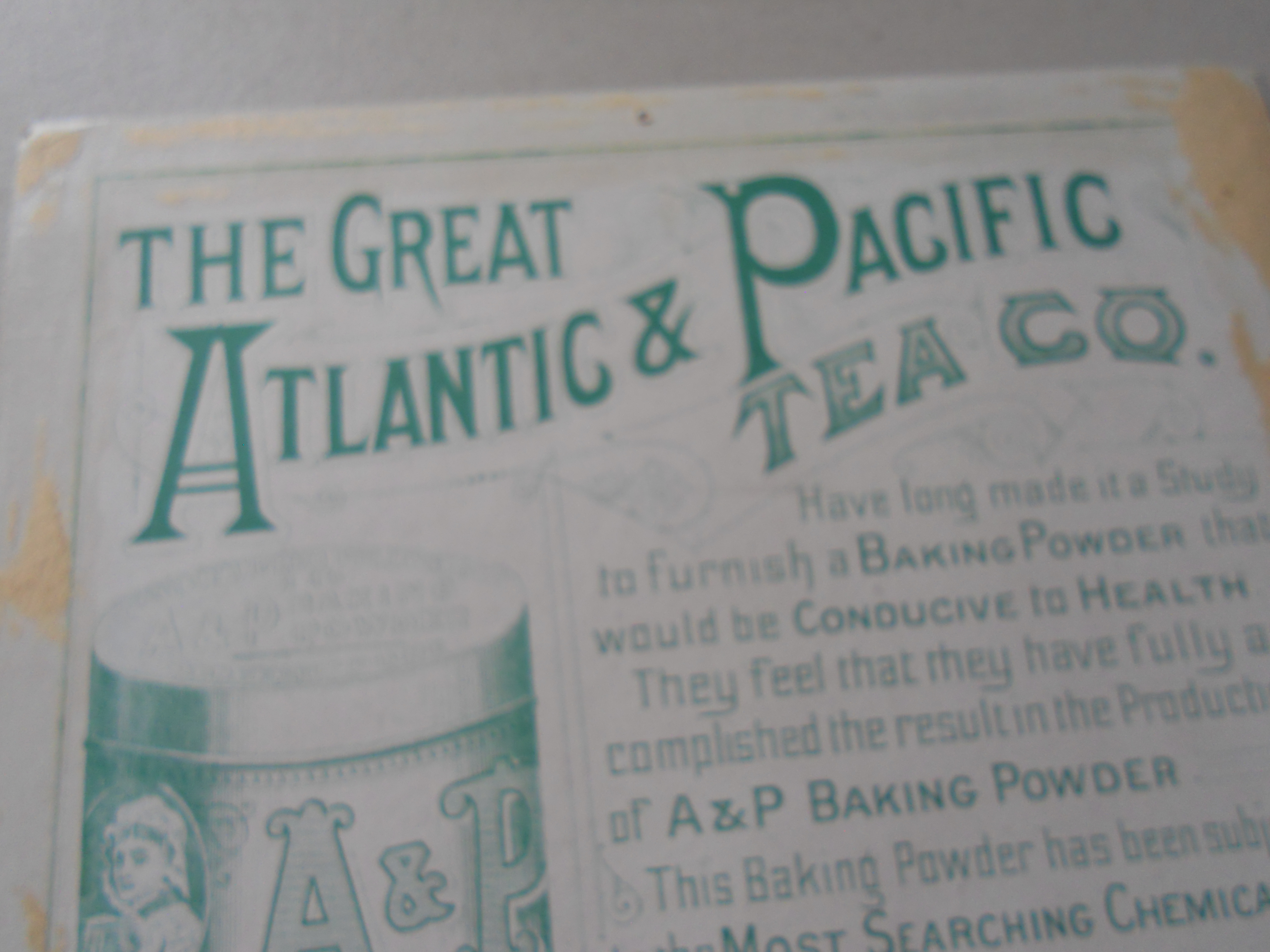 Atlantic and Pacific Tea Co. Advertising