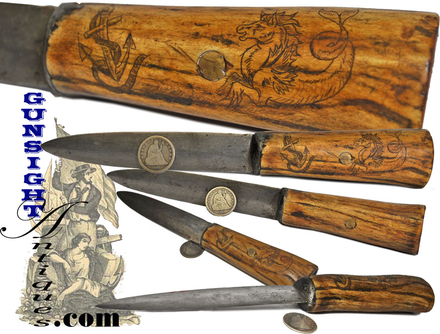 nautical theme – hand crafted Antique Belt Knife
