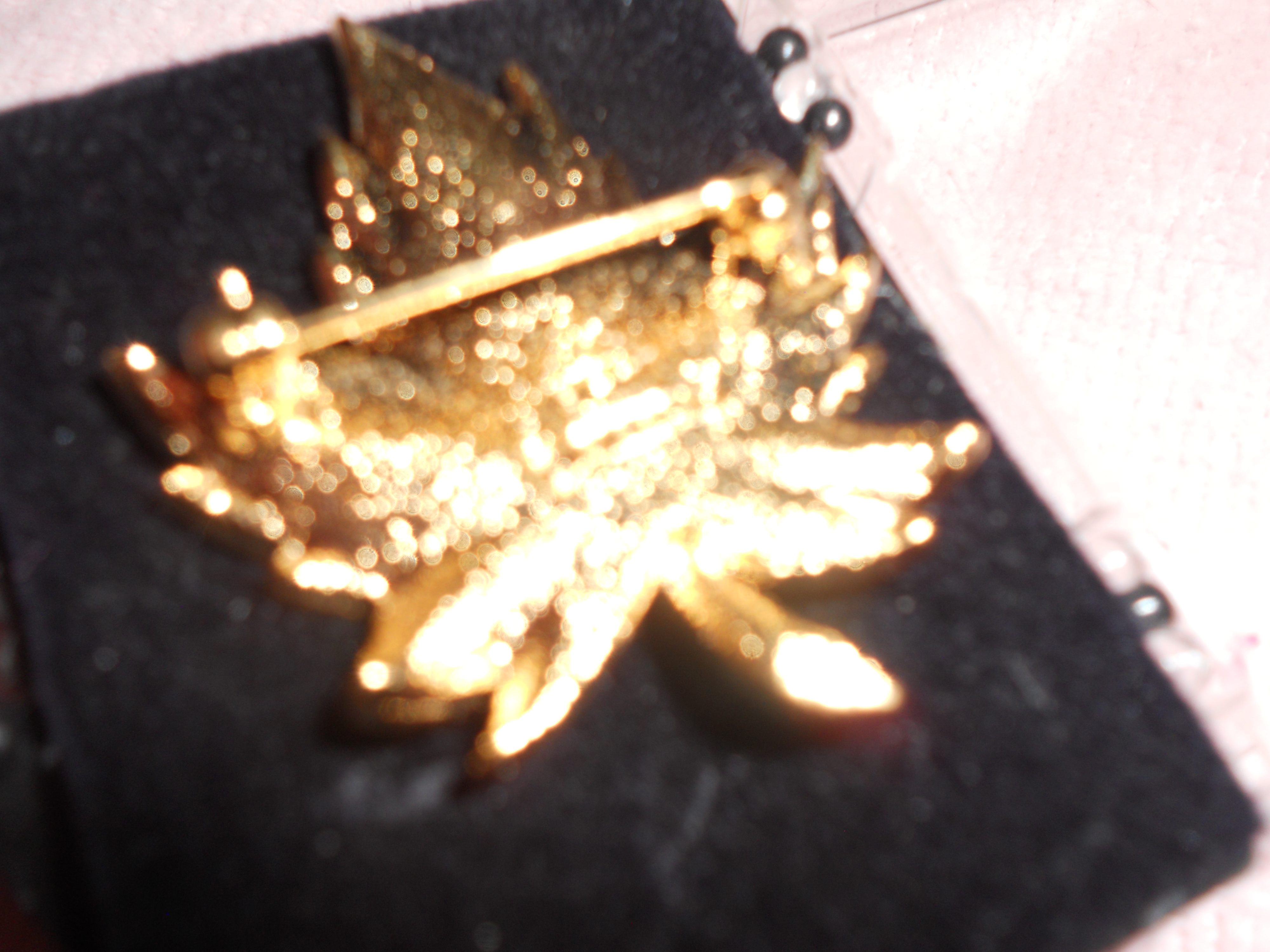 D'Orlan Maple Leaf Pin Signed Gold