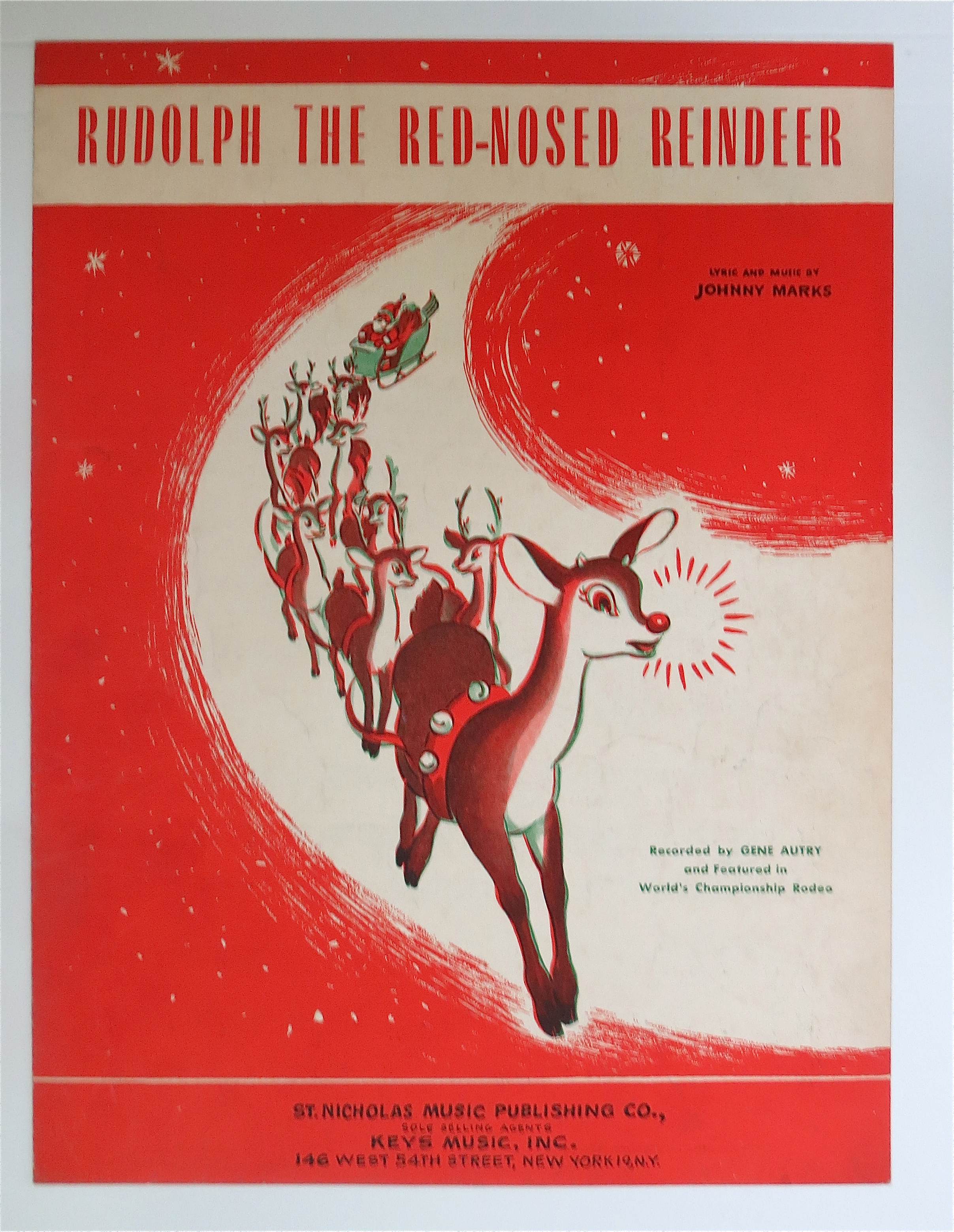 1949 Rudolph The Red-Nosed Reindeer By Johnny Marks