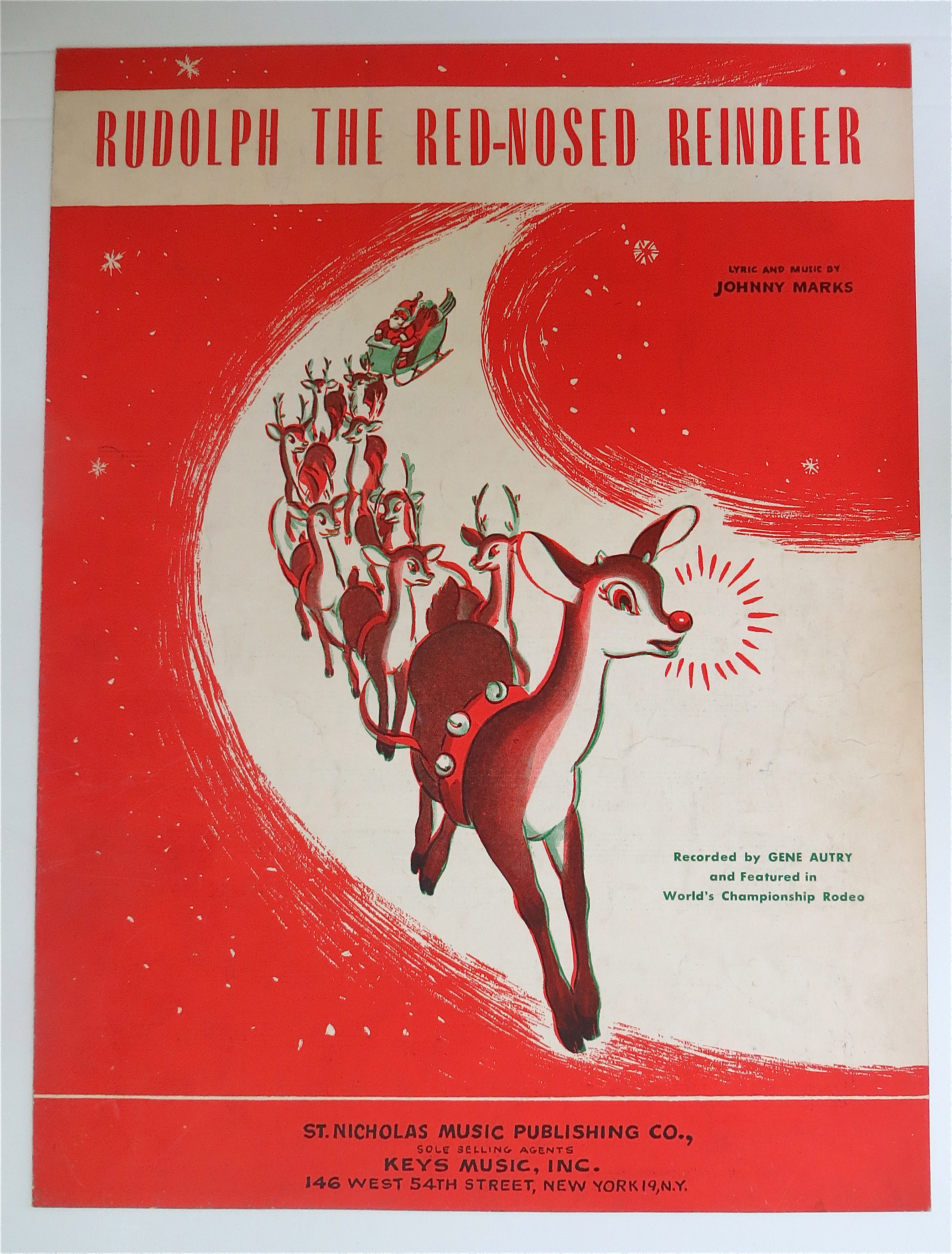 1949 Rudolph The Red-Nosed Reindeer By Johnny Marks