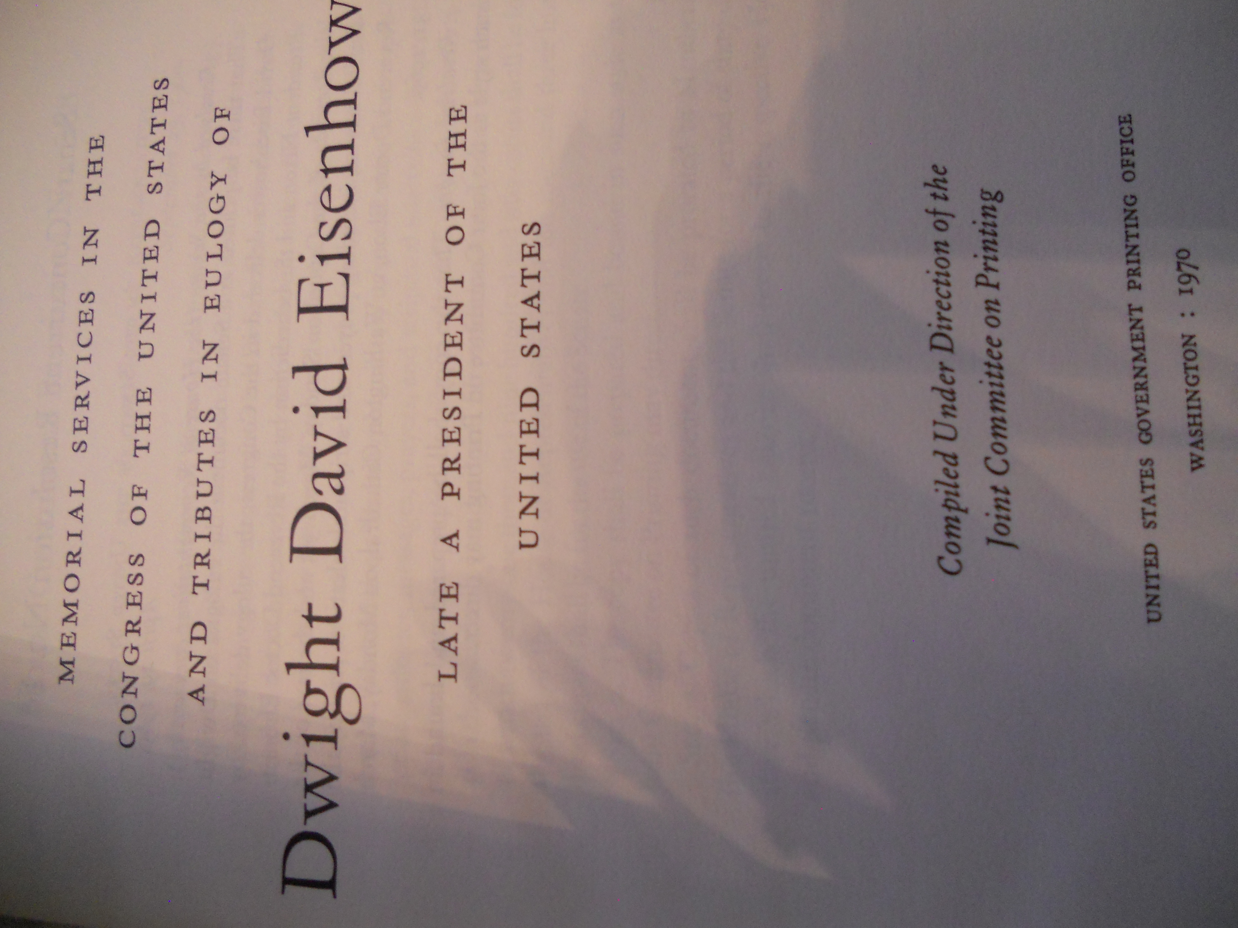 Dwight D. Eisenhower Memorial Tribute 1970