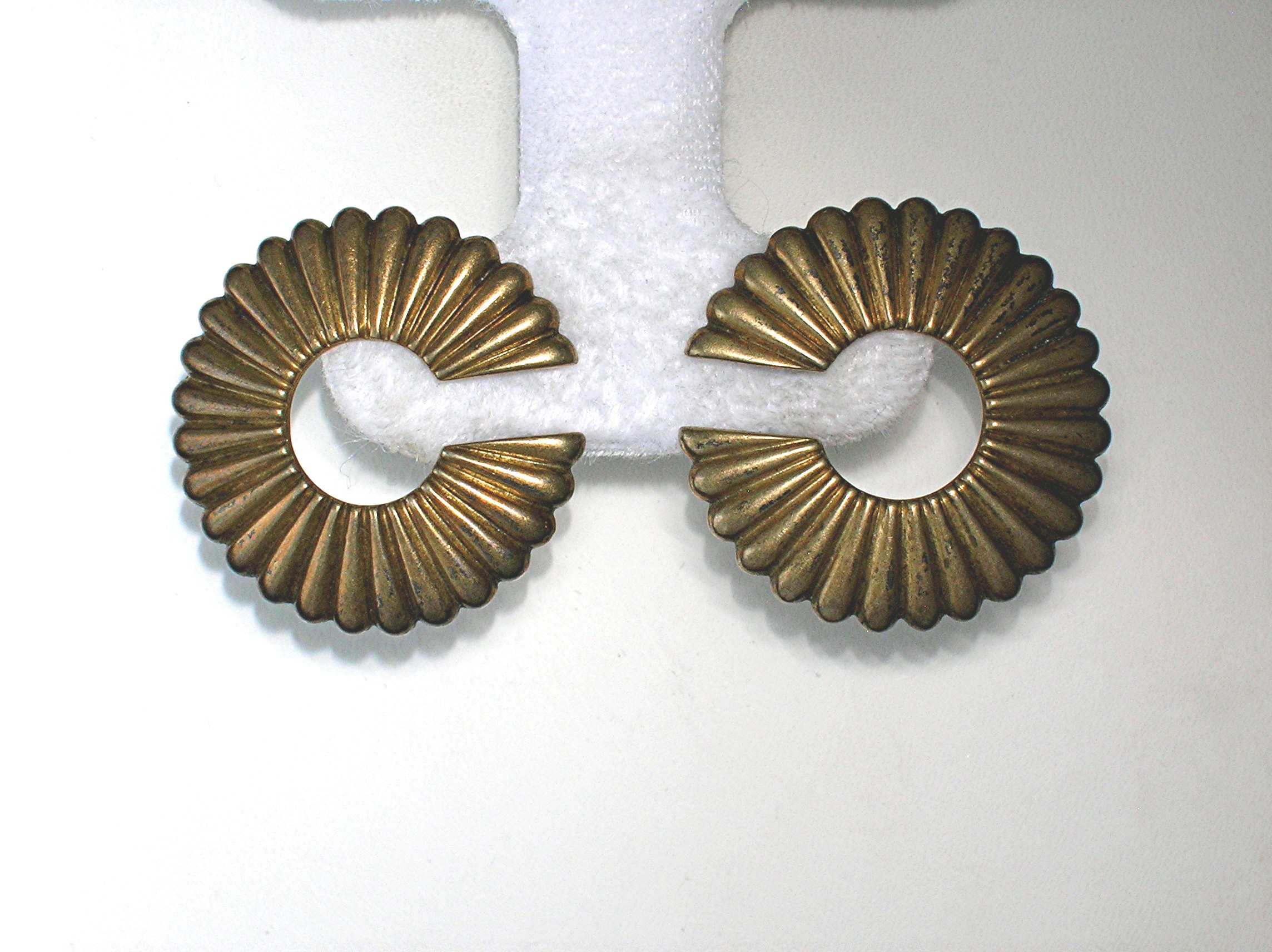 Beautiful Gold Over Silver TRIFARI Earrings