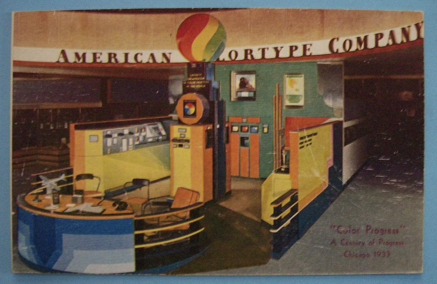 1933 Century Of Progress American Colortype Co Postcard
