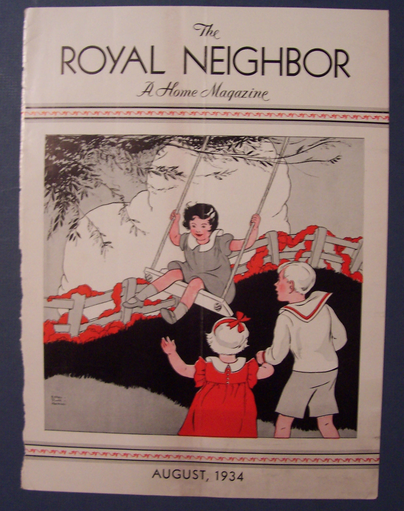 Royal Neighbor Cover By Esther Harmon - August 1934